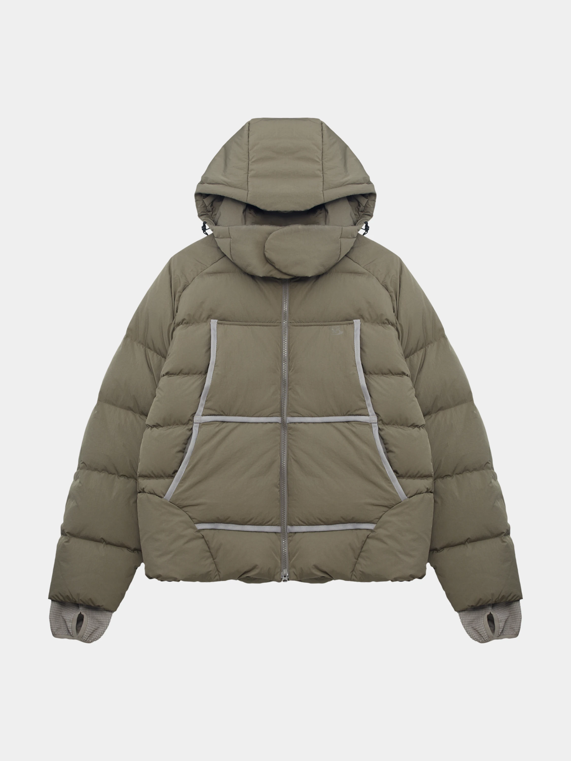 Пуховик SAN SAN GEAR Taped Puffer Brown