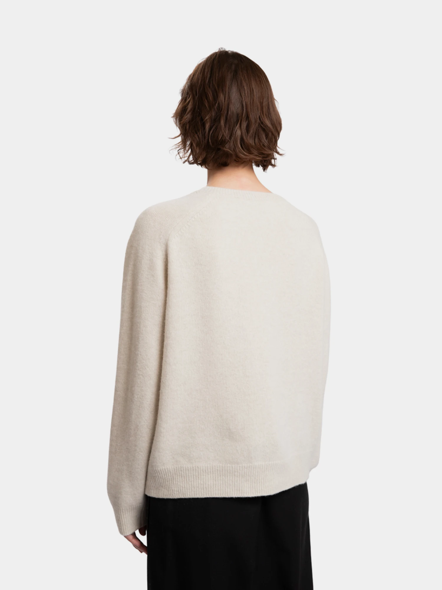 Женский свитер LE17SEPTEMBRE Cashmere Blend Raglan Oatmeal