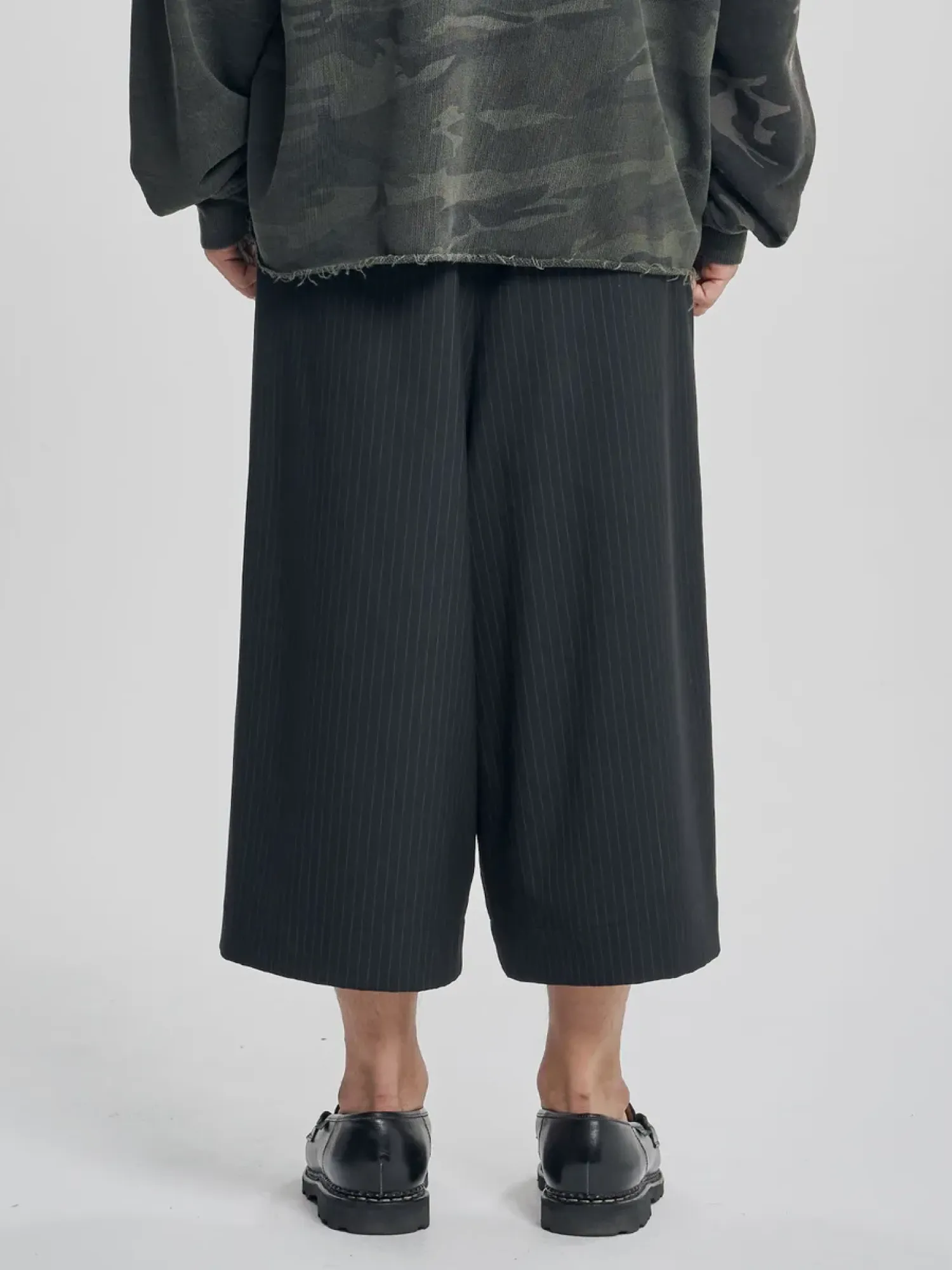 Шорты AJOBYAJO One Tuck Stripe Bermuda Black