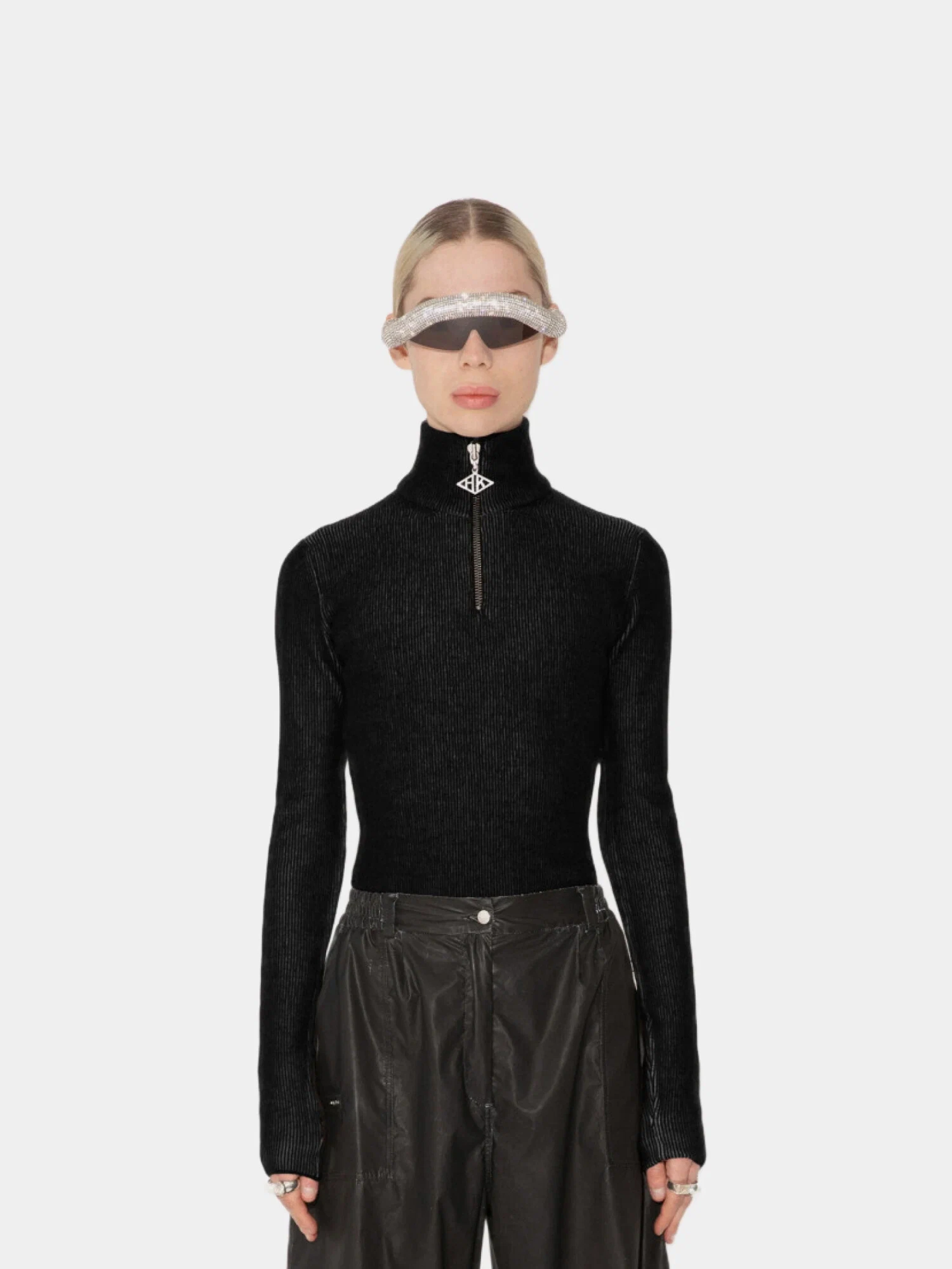 Женский халф-зип Han Kjøbenhavn High-Neck Black