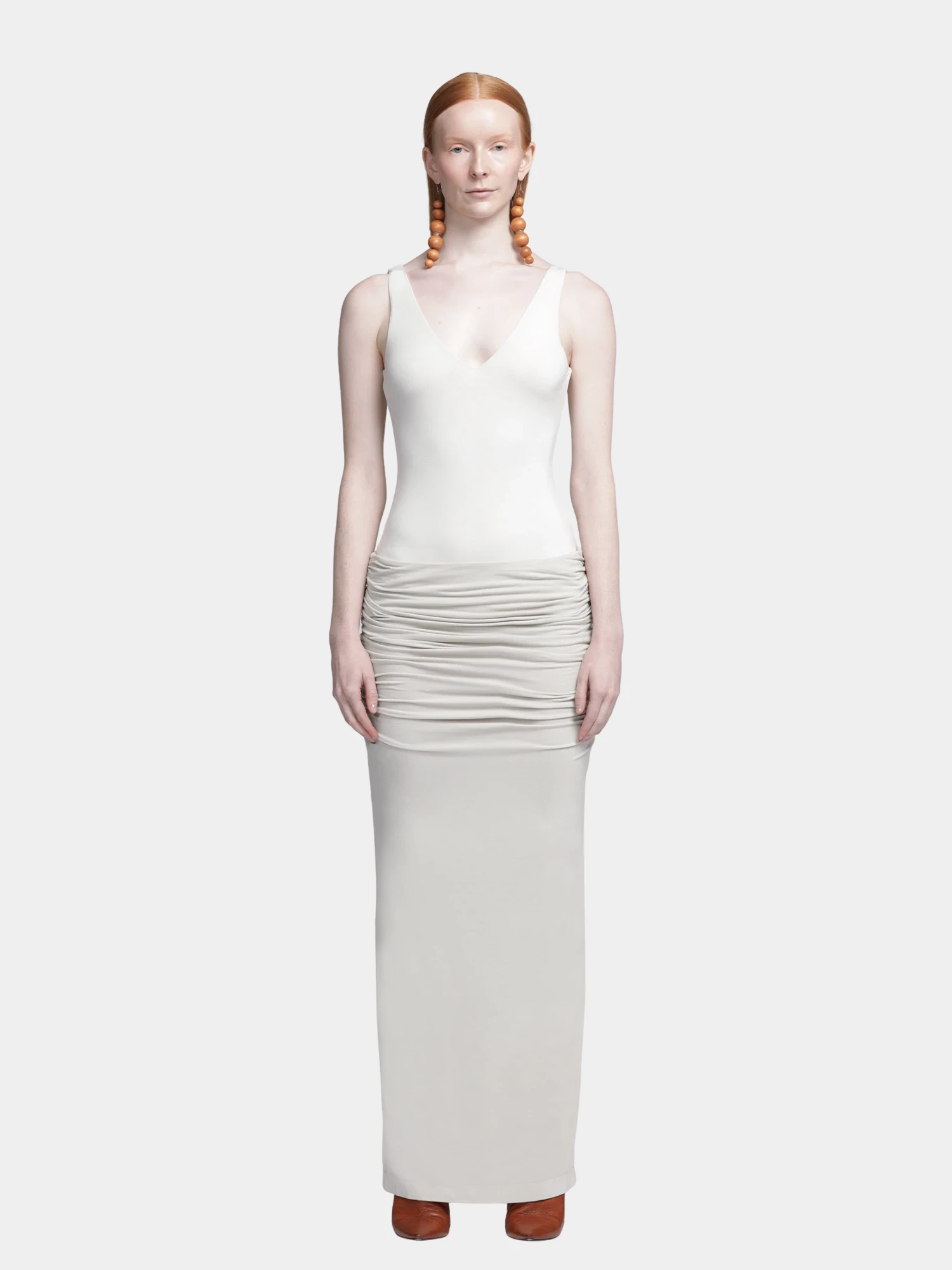 Женское боди entire studios V Bodysuit Neck Creamer
