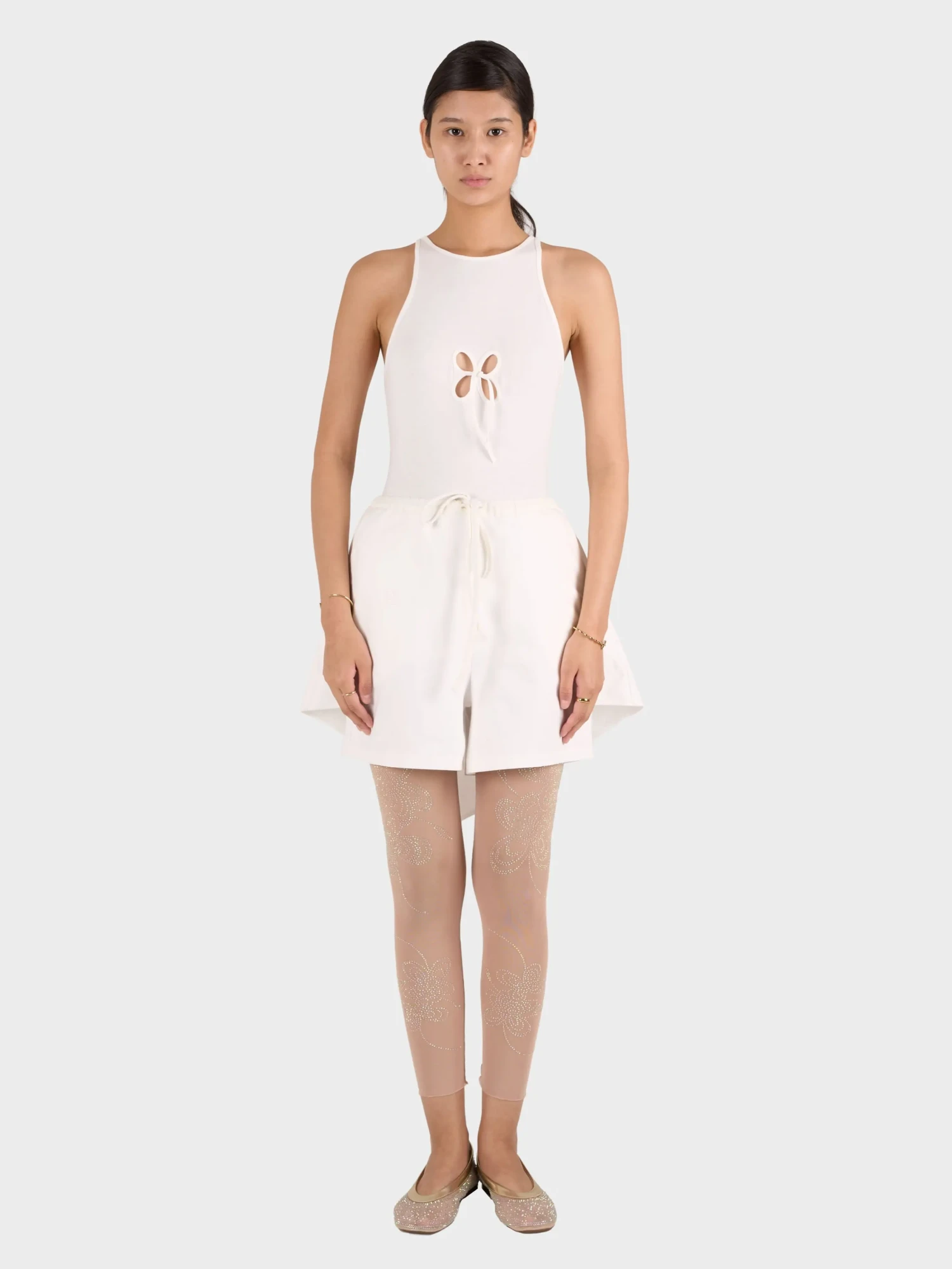 Женское боди J.KIM Petal Bodysuit White