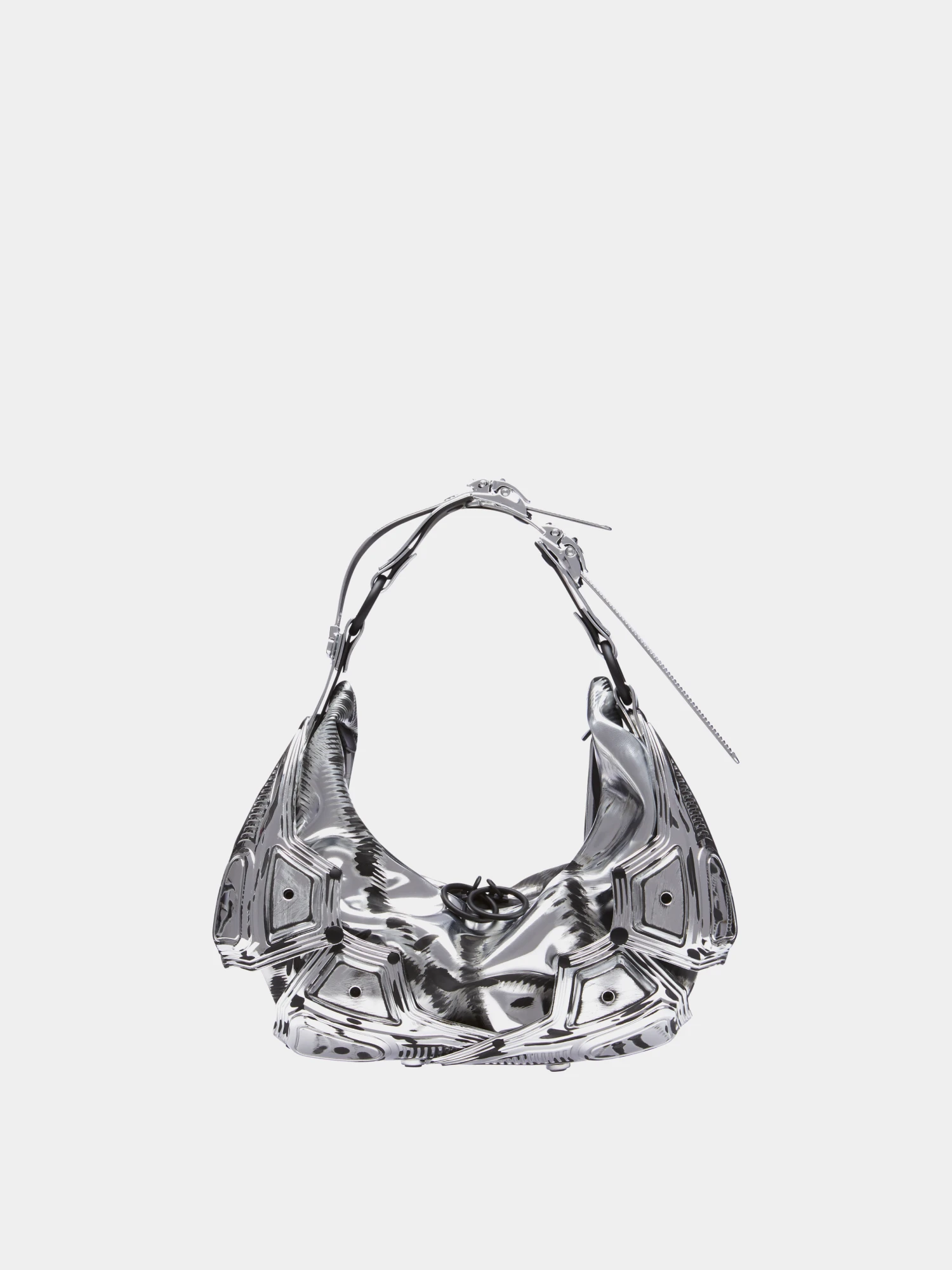 Сумка INNERRAUM Object M02 Small Half Moon Silver Matt Black