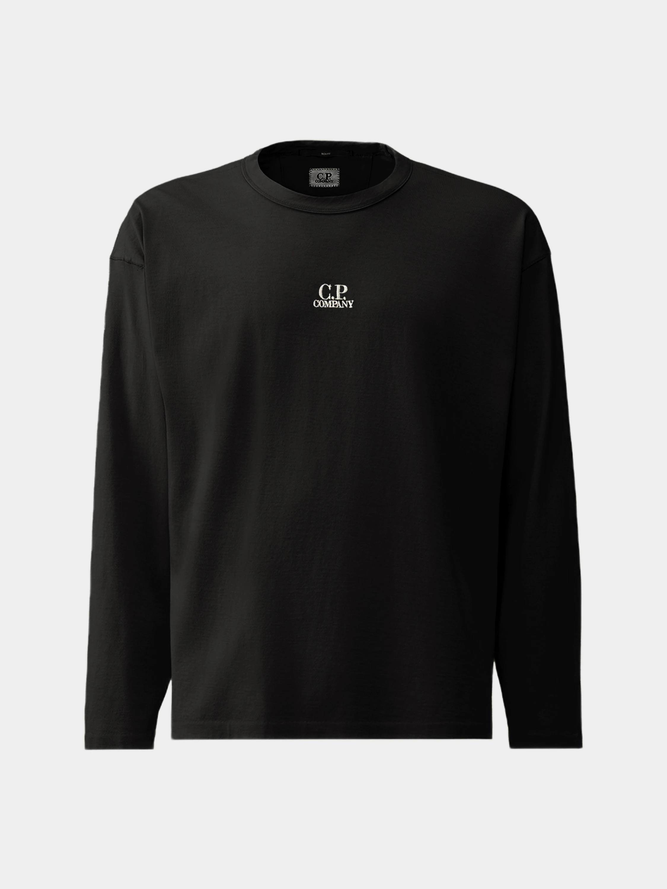 Лонгслив C.P. Company 20/1 Jersey Boxy Black