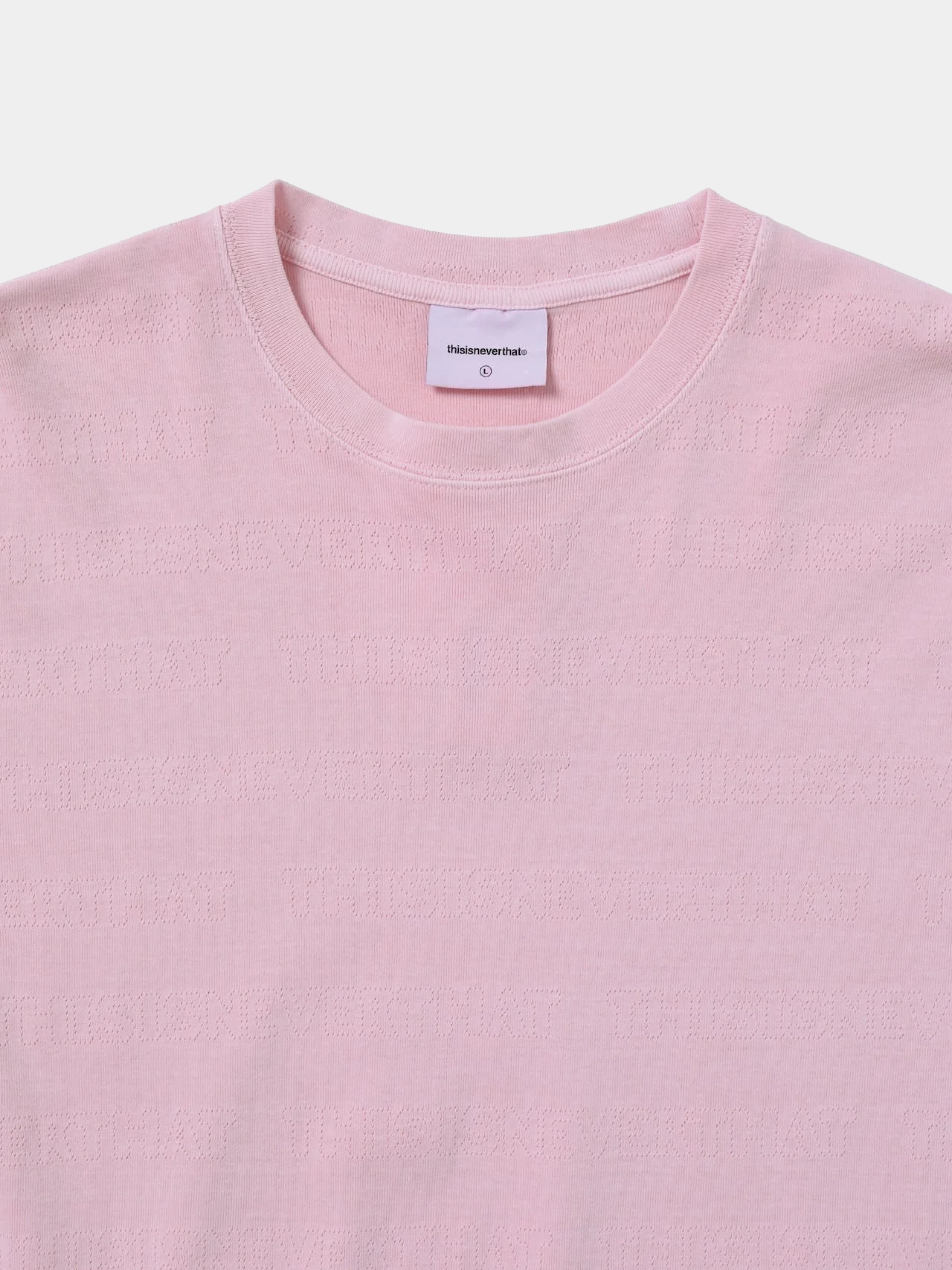 Футболка thisisneverthat TNT Jacquard Tee Pink