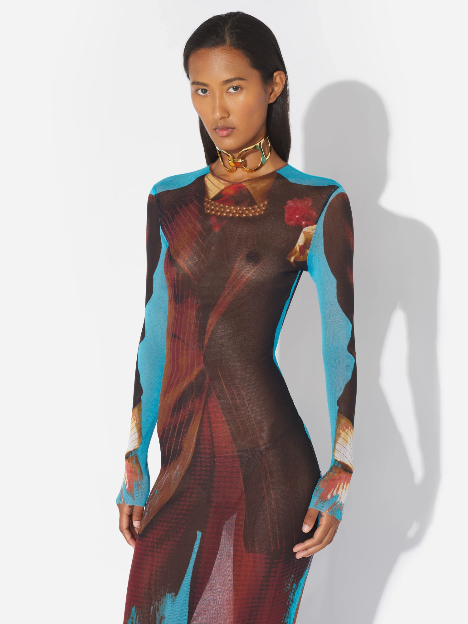 Женское платье Jean Paul Gaultier Re-Edition: La Robe Tennis Multicolor