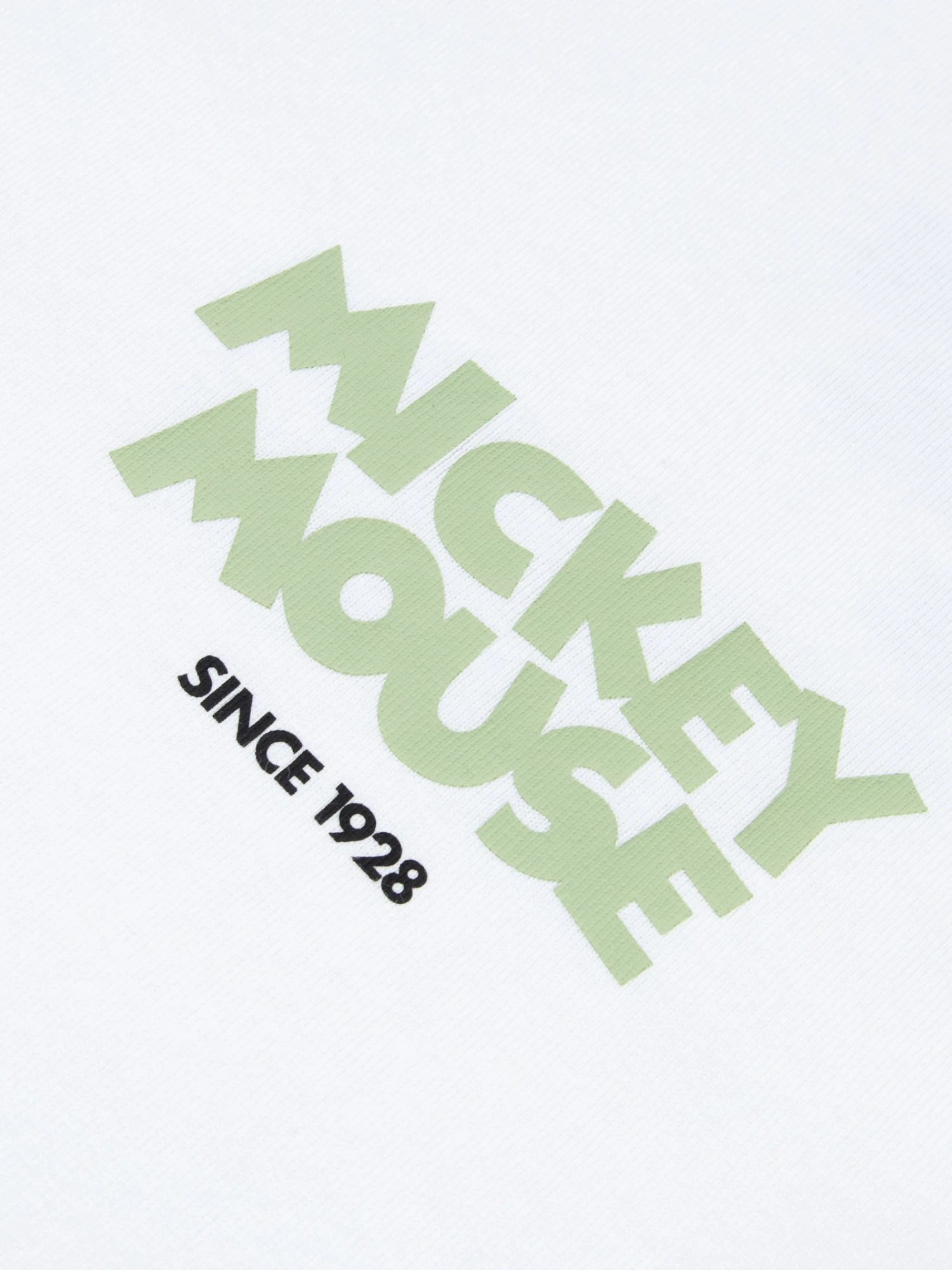 Футболка AAPE X Disney Mickey Green Graphic White