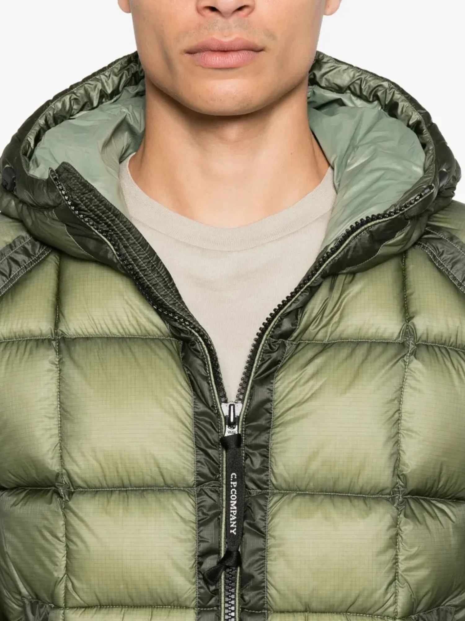 Пуховик C.P. Company D.D. Shell Hooded Seagrass