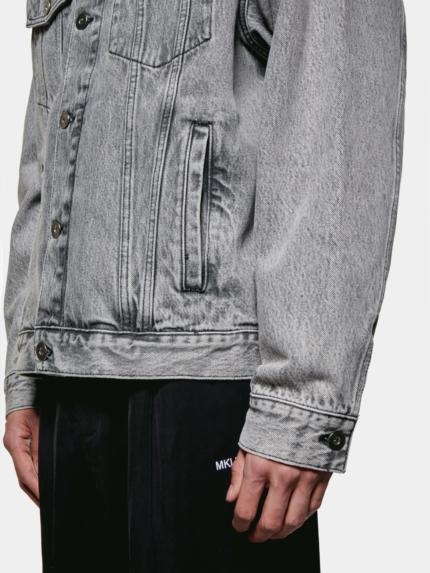 Джинсовая куртка MKI MIYUKI ZOKU Denim Trucker Washed Black