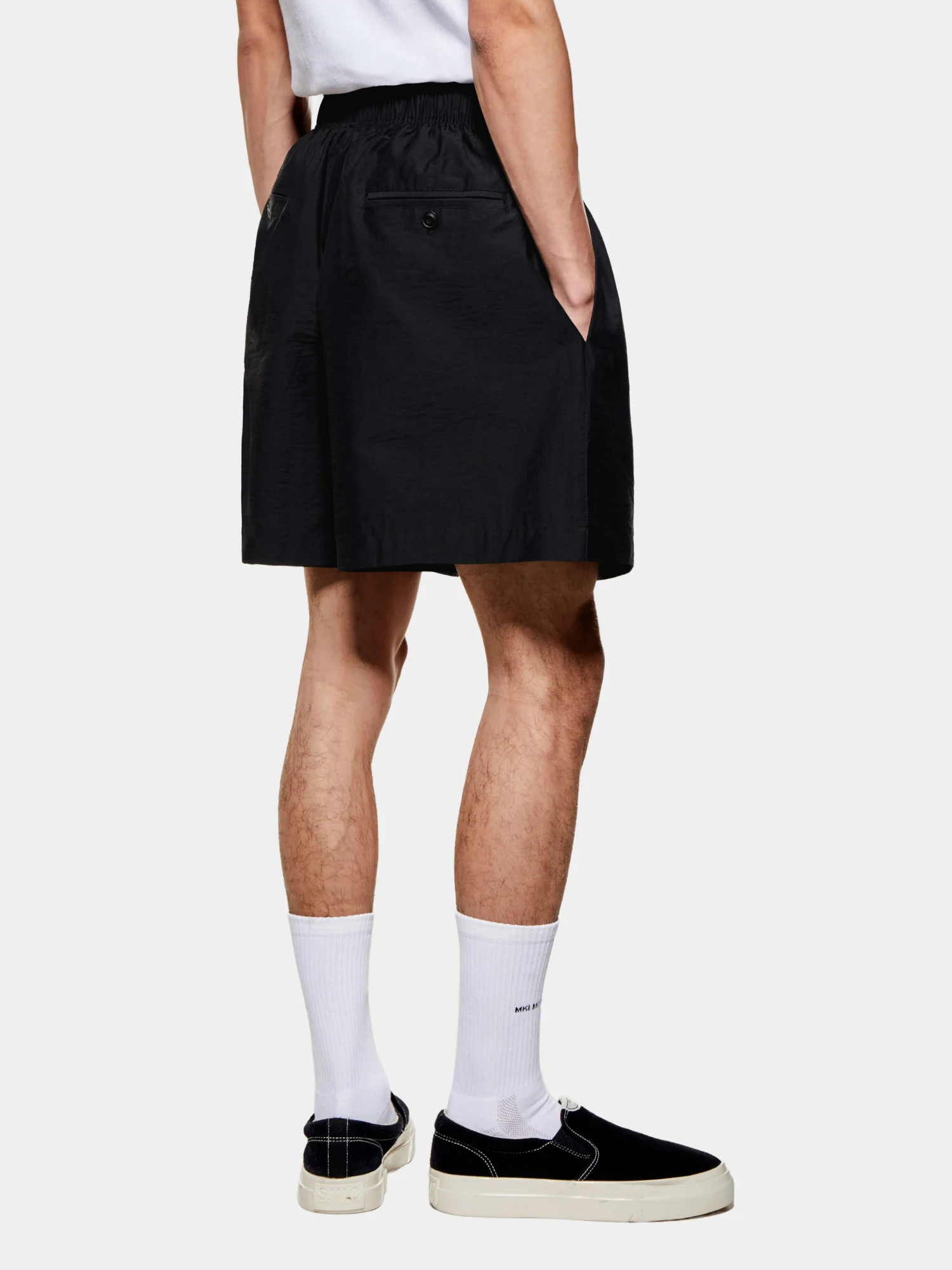 Шорты MKI MIYUKI ZOKU Washed Cotton Nylon Black