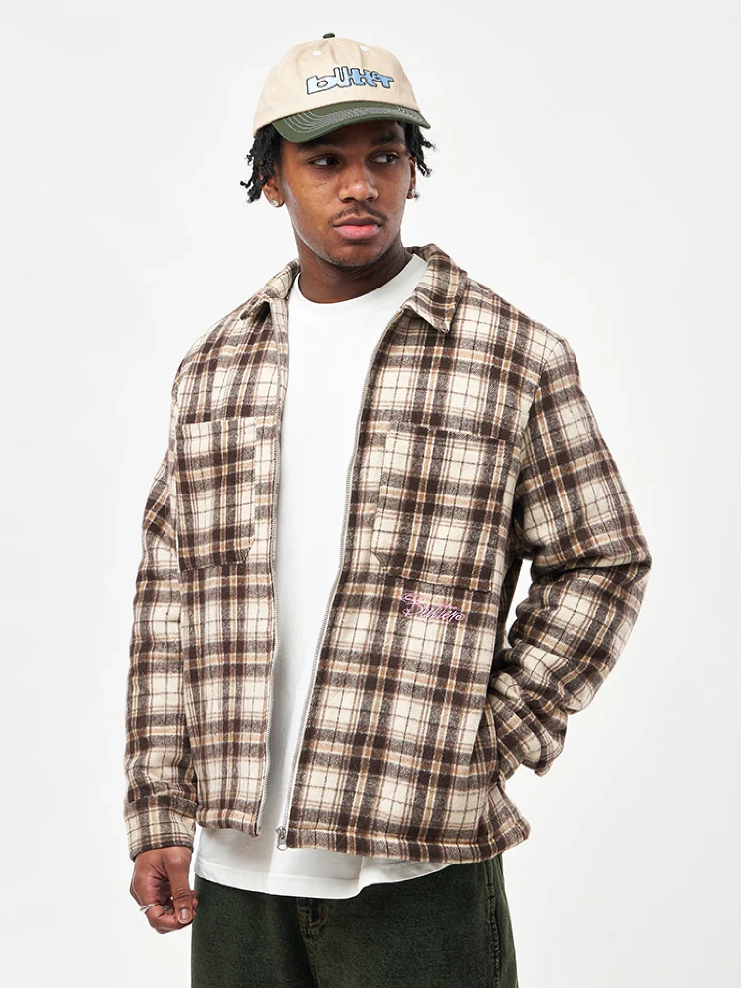 Овершот Butter Goods Jive Flannel Jacket Cream