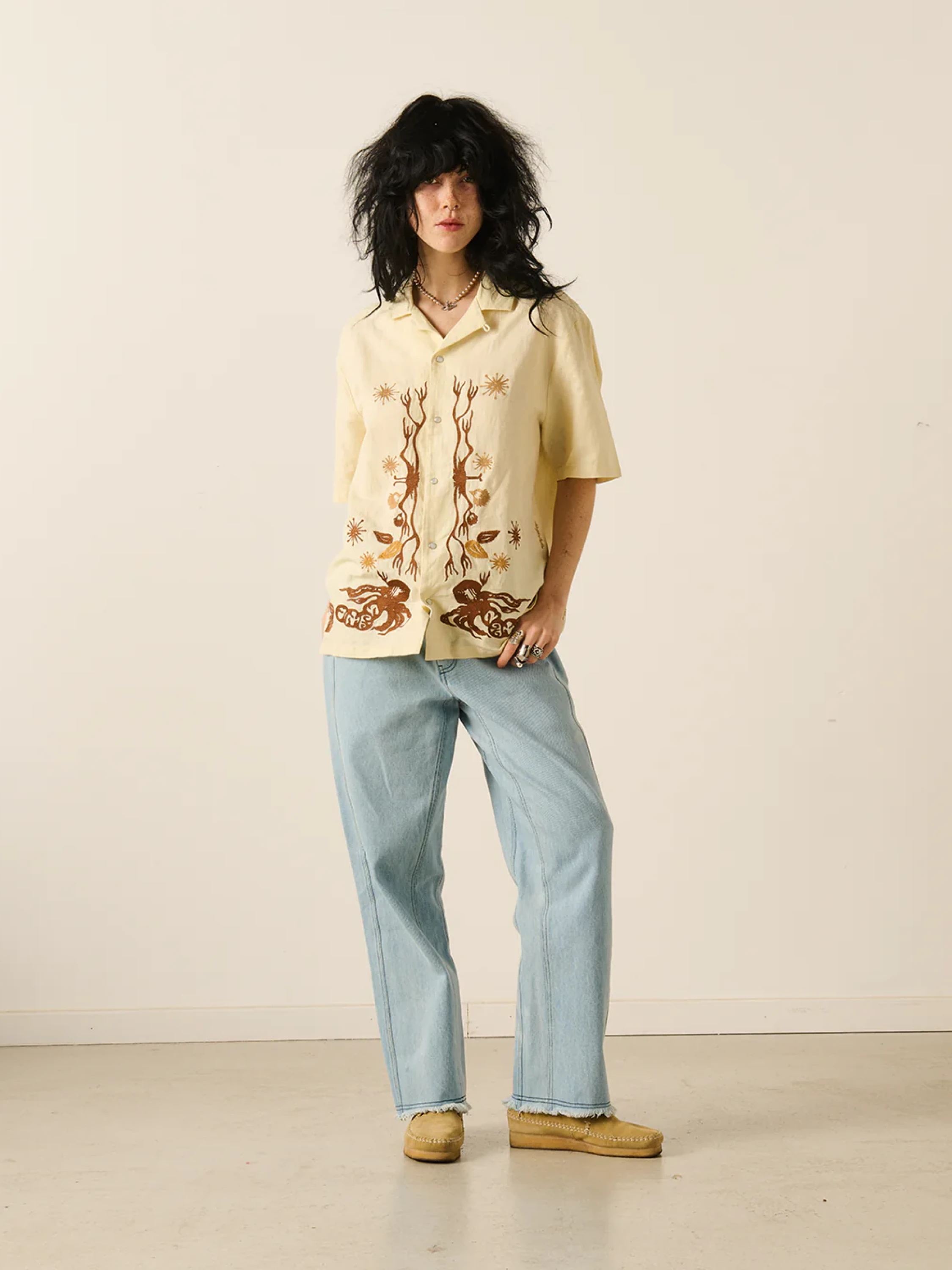 Рубашка ACMH SS Wave Embroidered Shirt