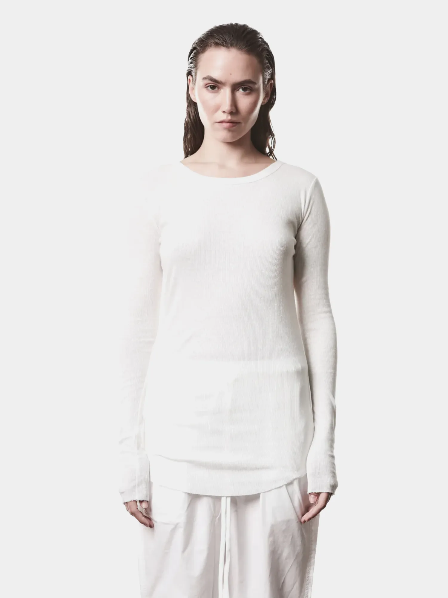 Женский лонгслив thom/krom W TS 615 Off White