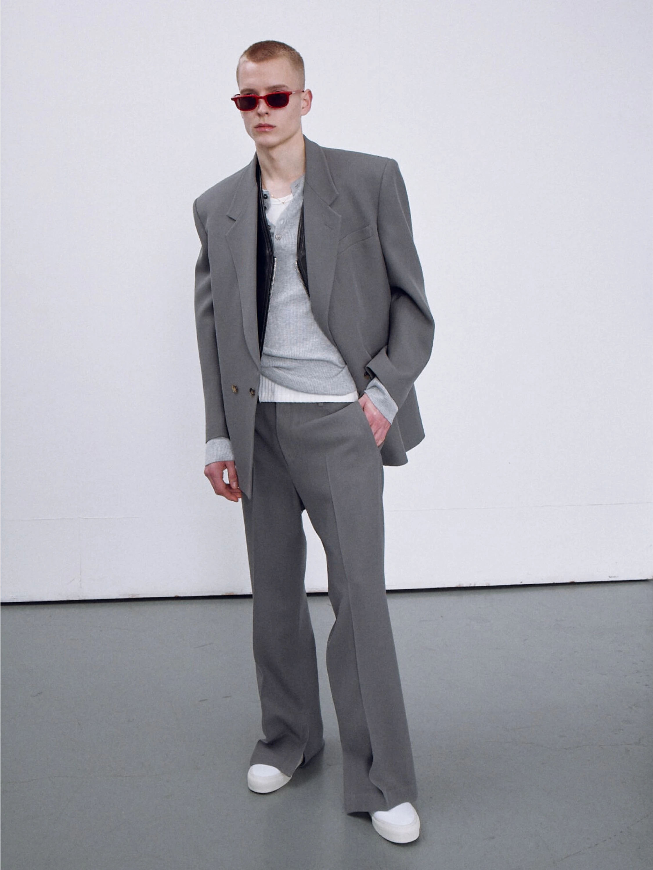 Пиджак Recto Groove Oversize Tailored Jacket Grey