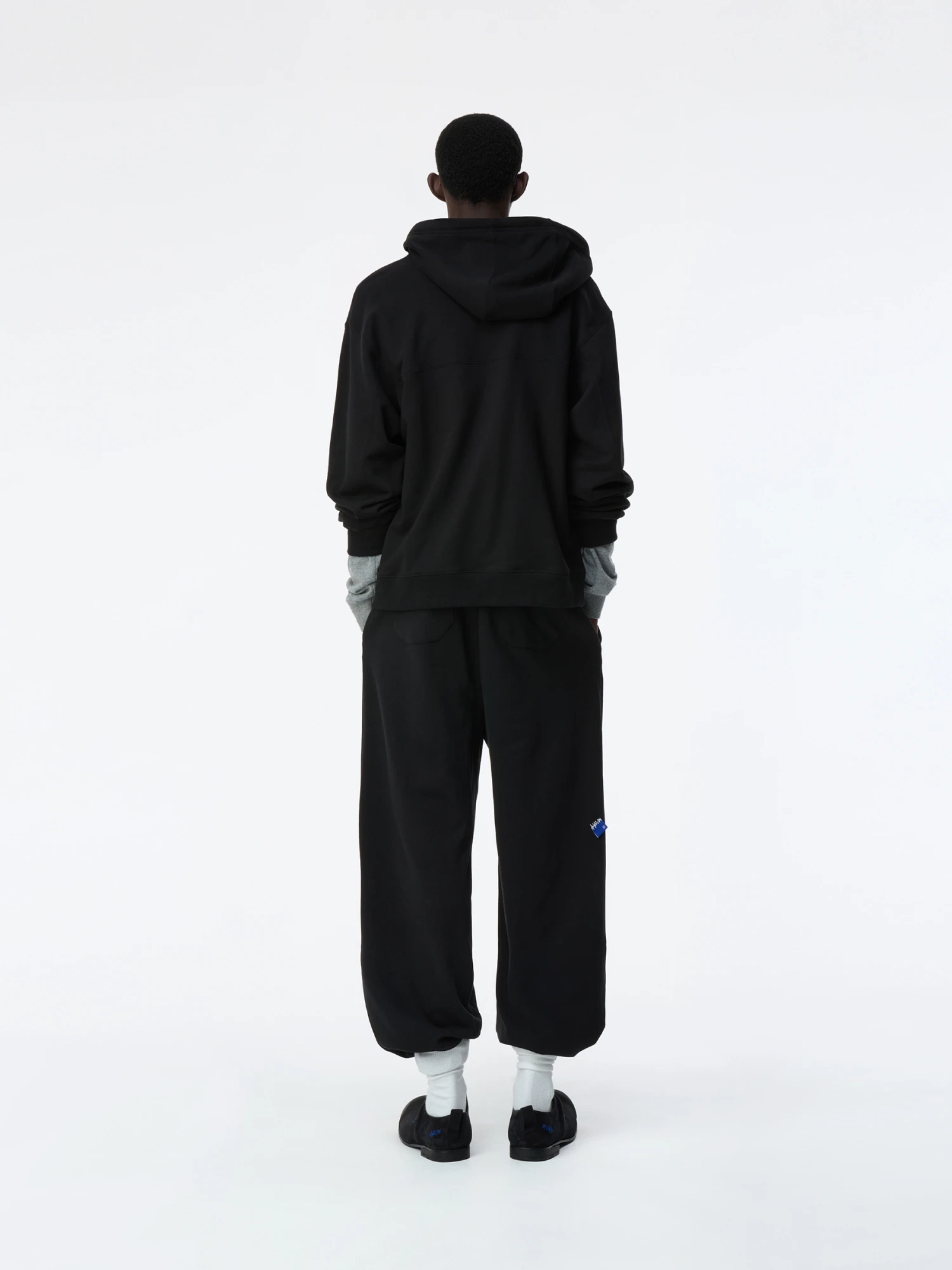 Зип-худи ADERERROR Sig; BL Tag 01 Black