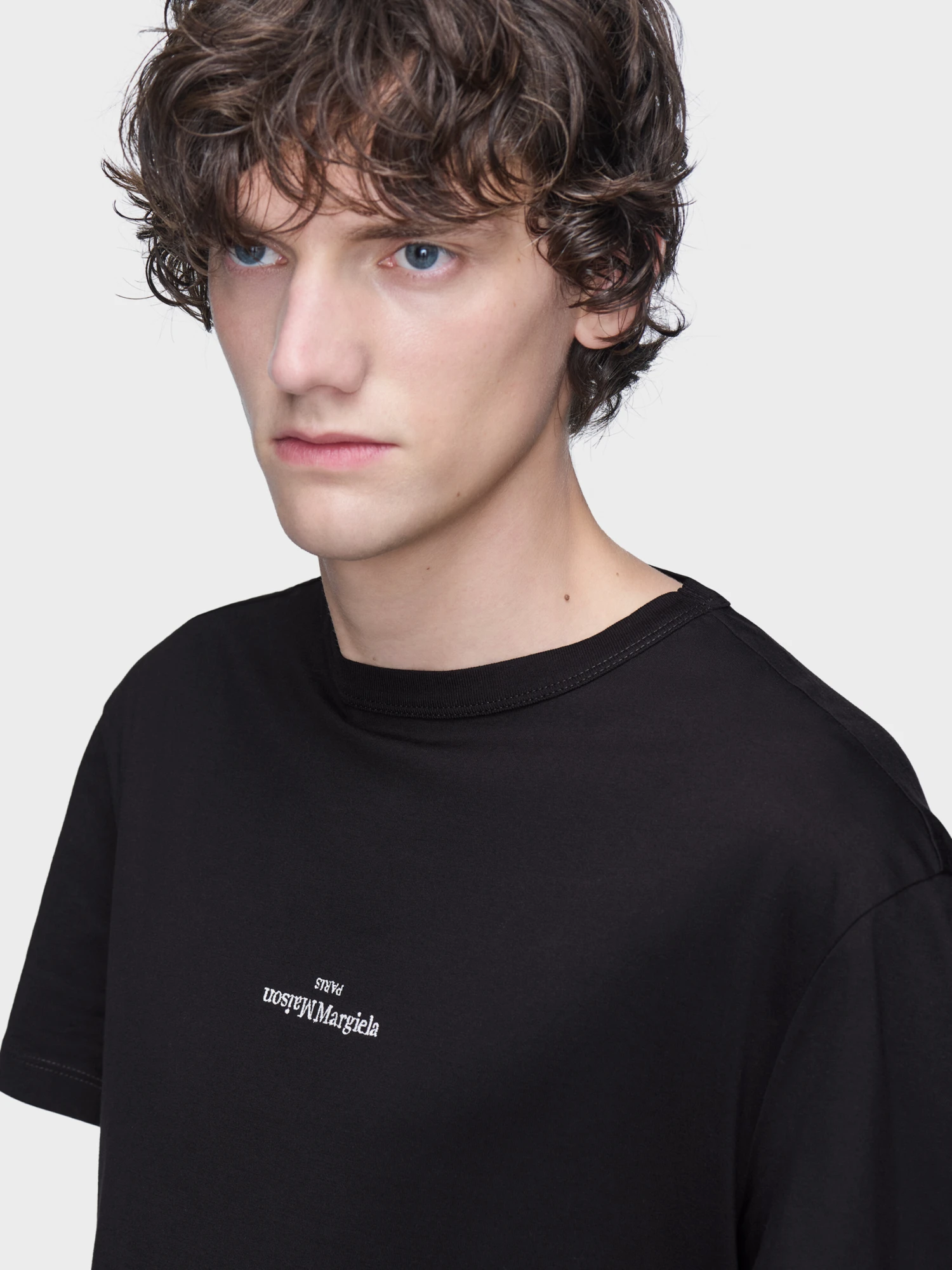 Футболка Maison Margiela Distorted Logo Black