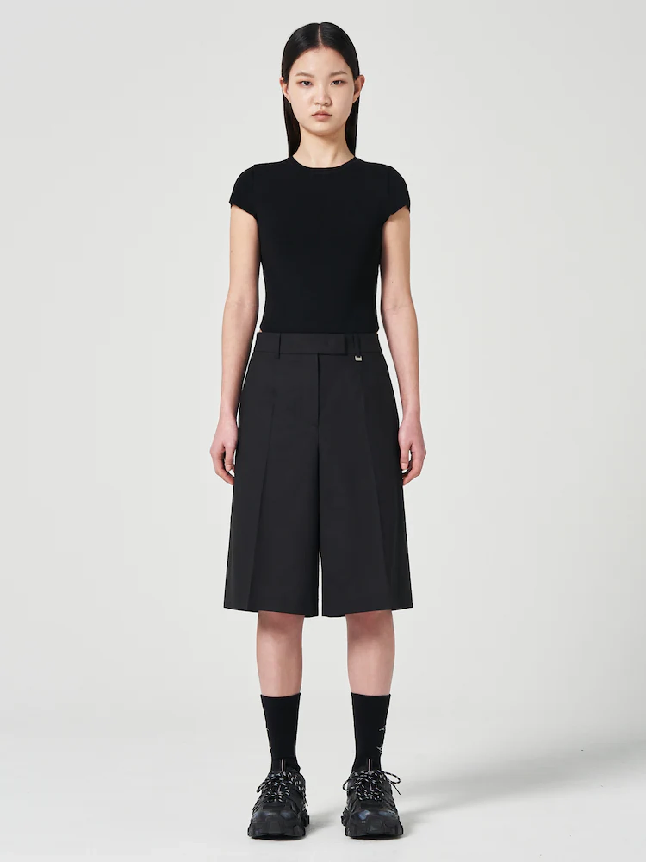 Шорты JUUN.J Wool Blend Basic Short Black