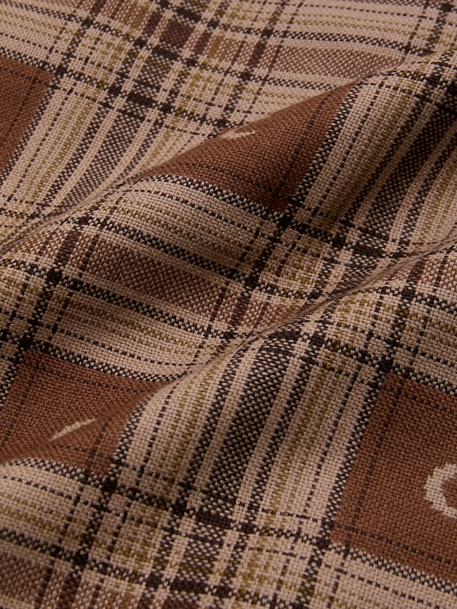Тренч Marine Serre Moon Checks Jacquard Light Brown
