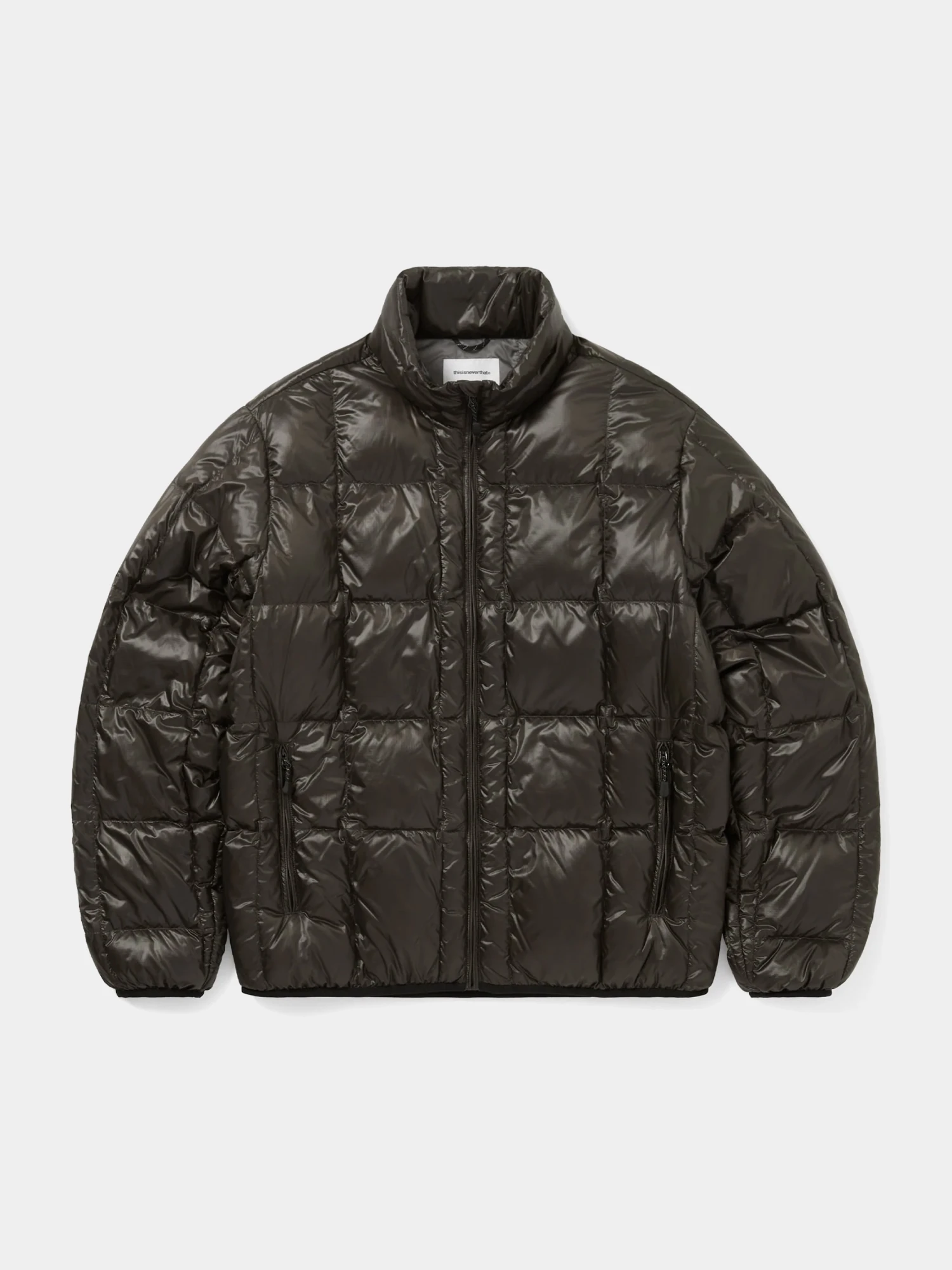 Пуховик thisisneverthat Pertex Light Down Brown Black