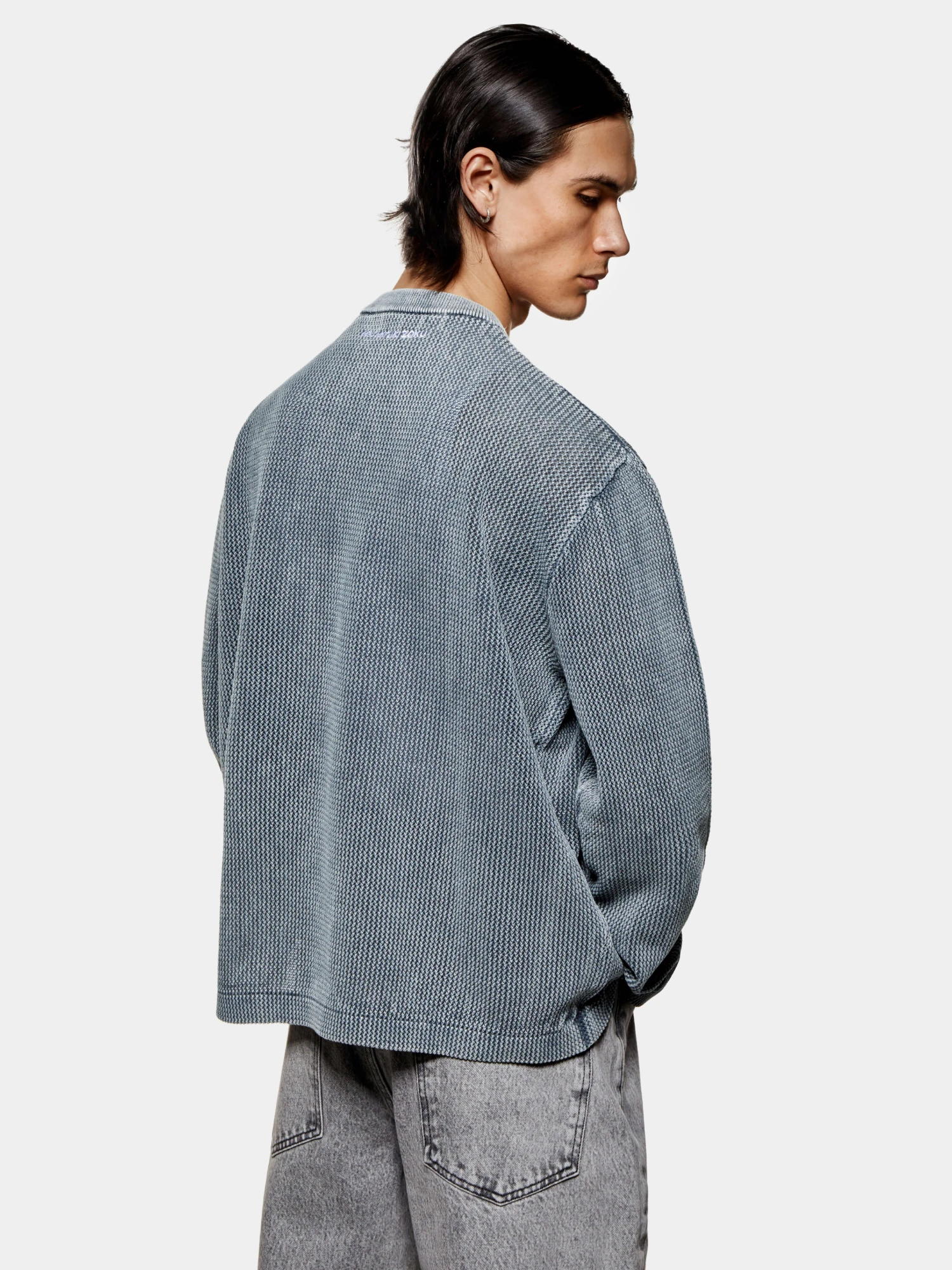 Лонгслив MKI MIYUKI ZOKU Pigment Grey Loose Gauge L/S
