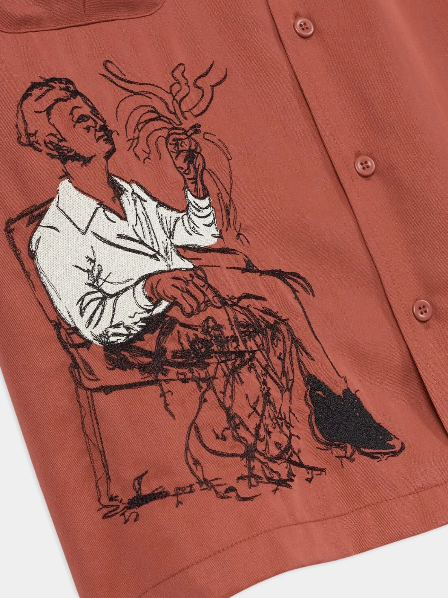 Рубашка KidSuper Technicolor Dreams Lycra Shirt Burgundy