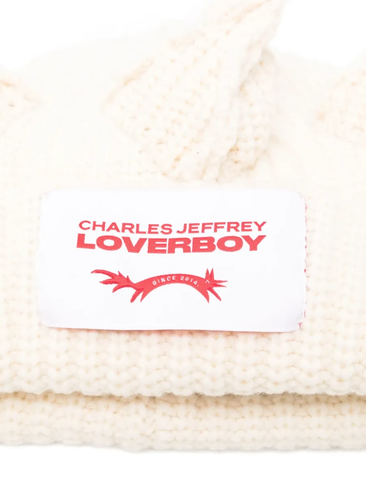 Шапка Charles Jeffrey Loverboy Chunky Berserker Ecru