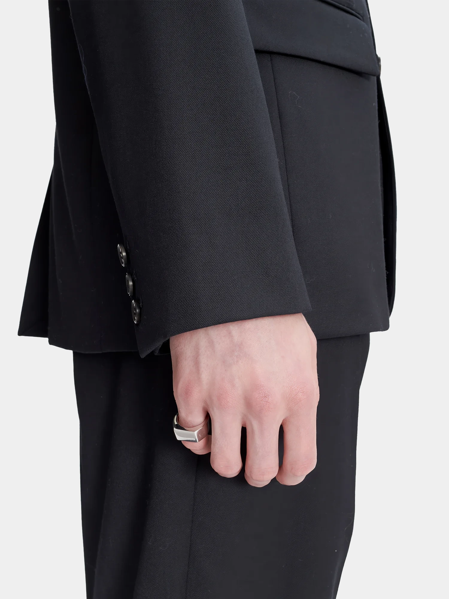 Кольцо A.P.C. Minimal Signet Ring Argent