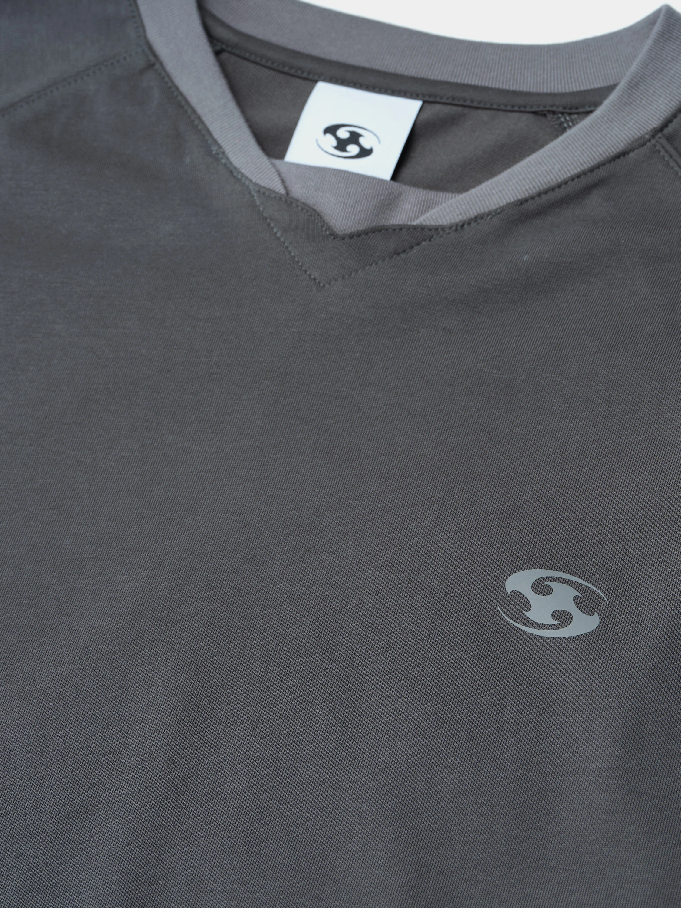 Лонгслив SAN SAN GEAR Piping Block Long Sleeves Dark Grey