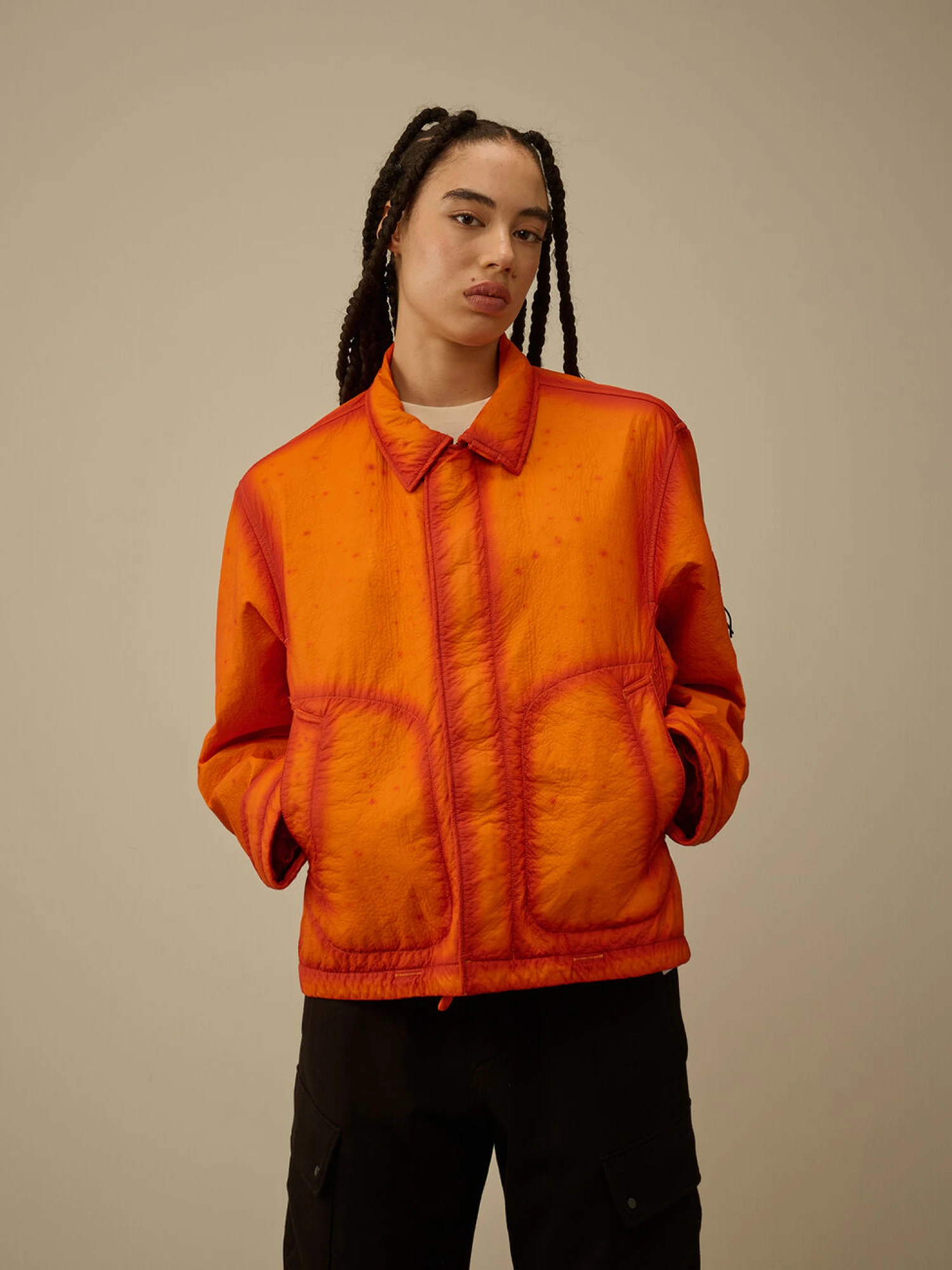 Куртка C.P. Company Feltro Bi-Film Short Russet Orange