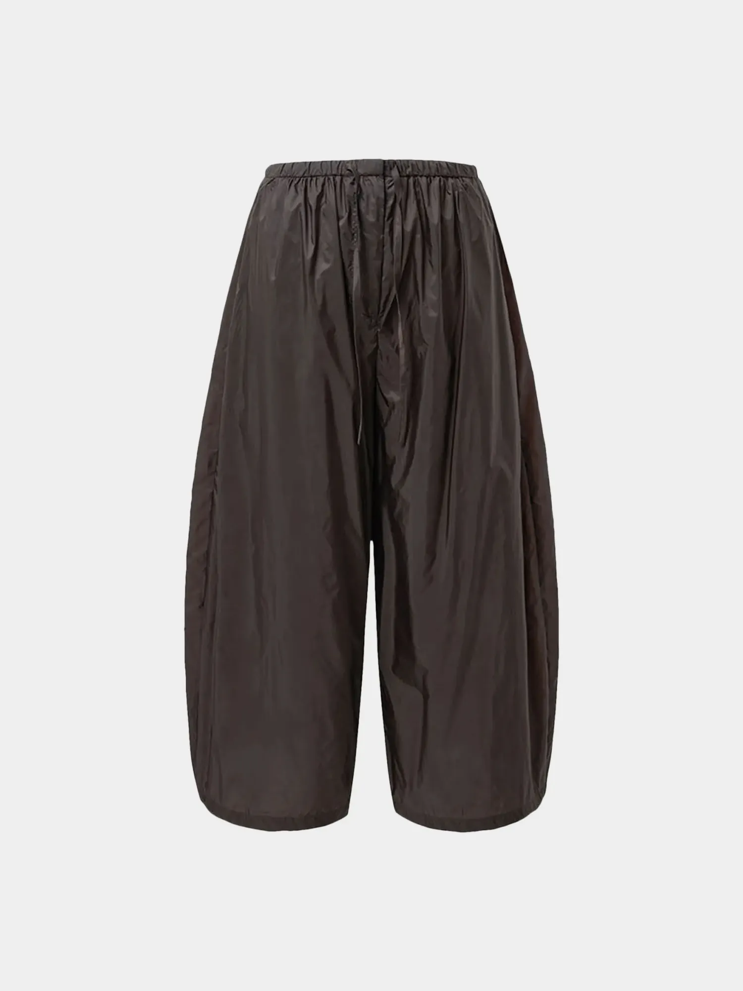 Женские брюки AMOMENTO Nylon Shirring Dark Brown