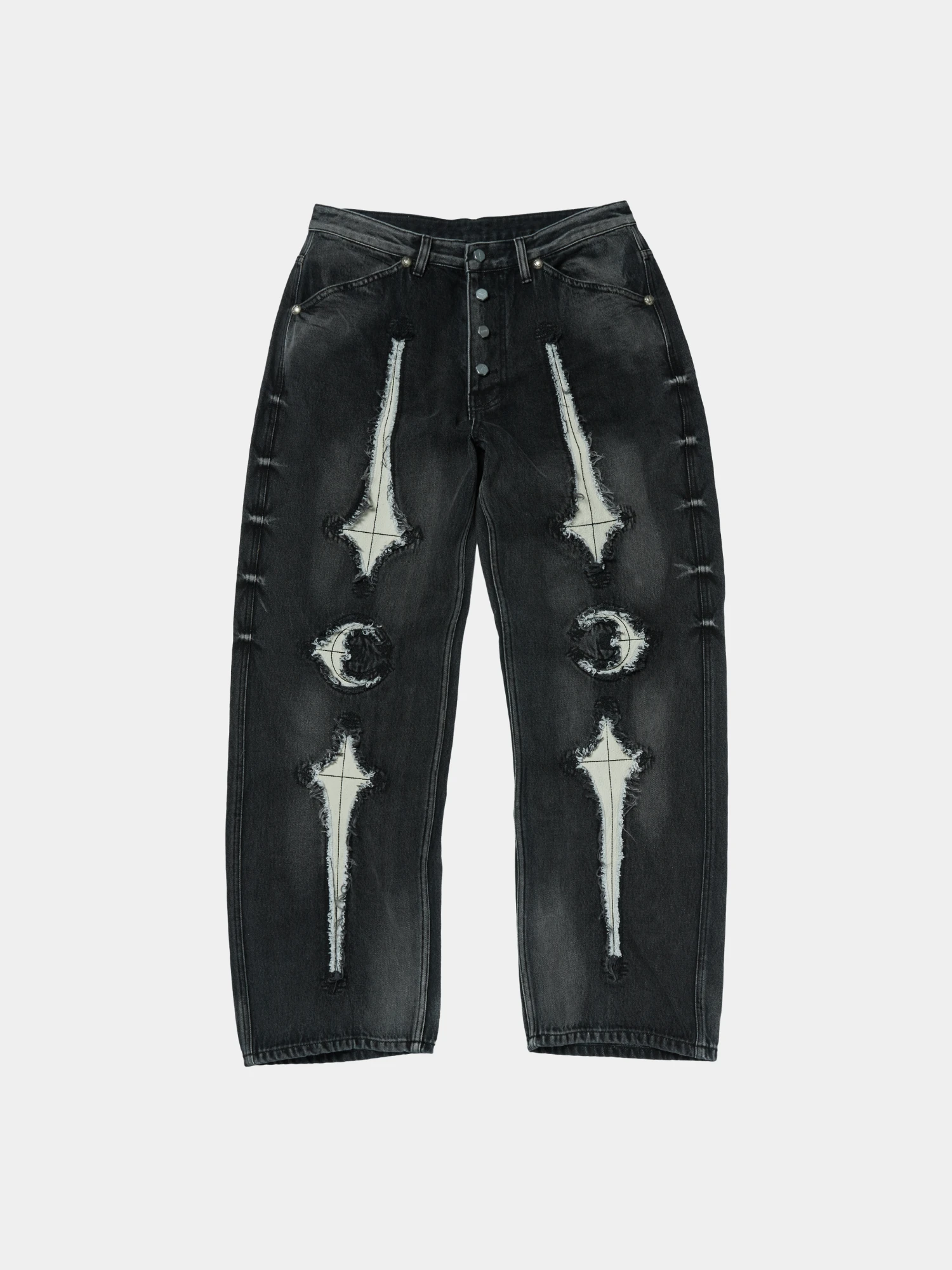 Джинсы Thug Club TC Bone Leather Black