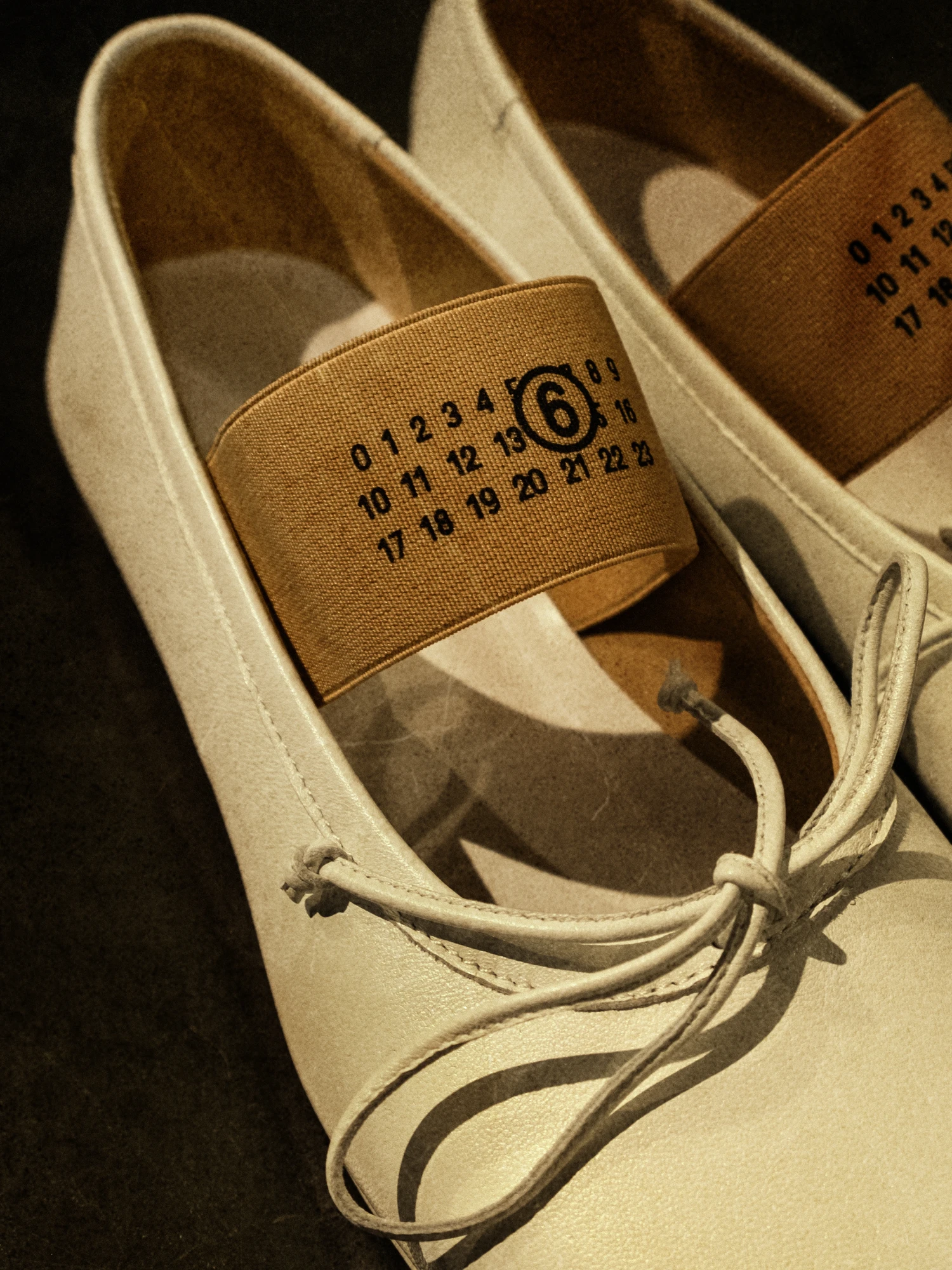 Женские балетки MM6 Maison Margiela Anatomic Ballerinas White