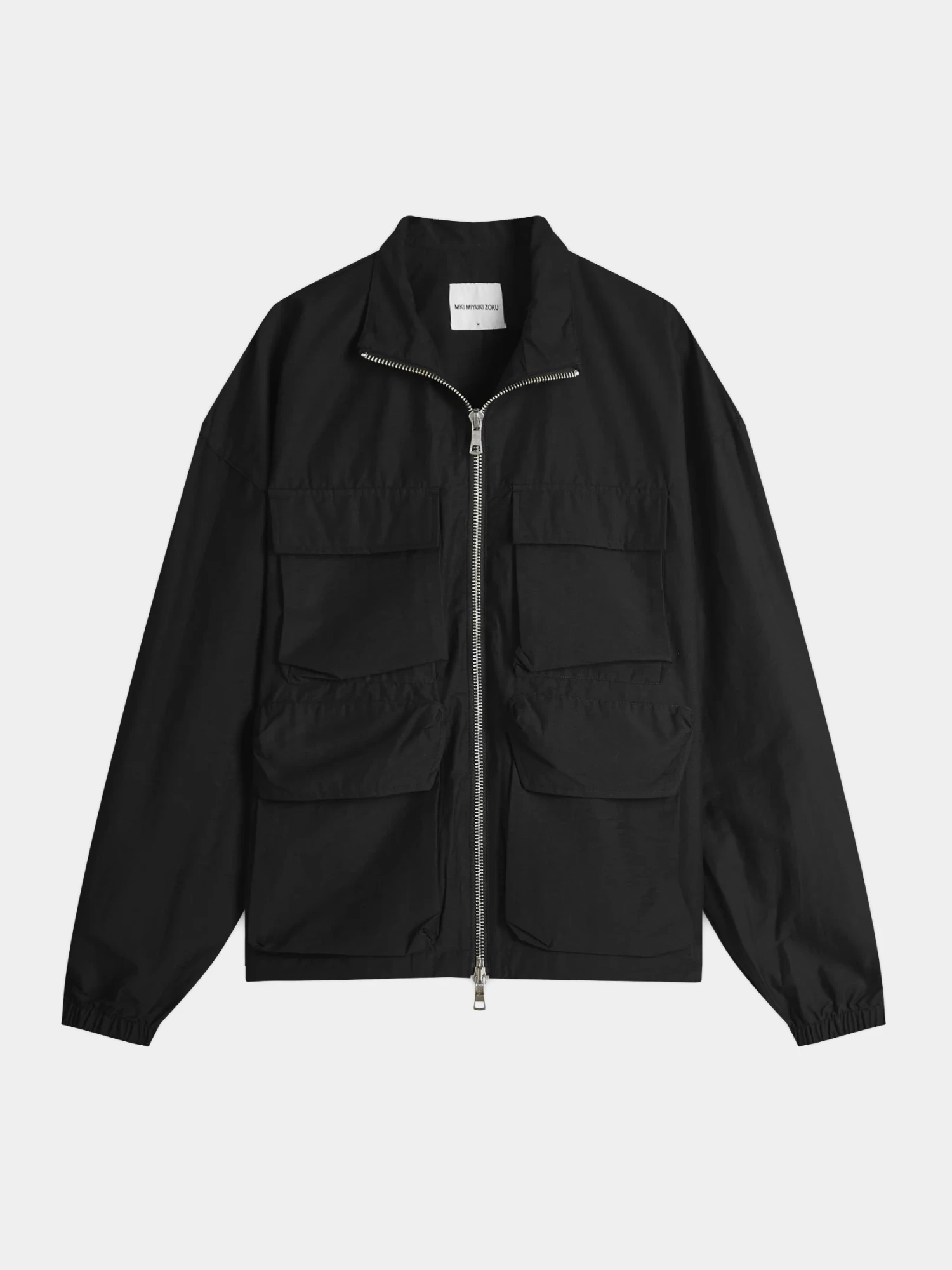 Ветровка MKI MIYUKI ZOKU Washed Cotton Nylon Track Black