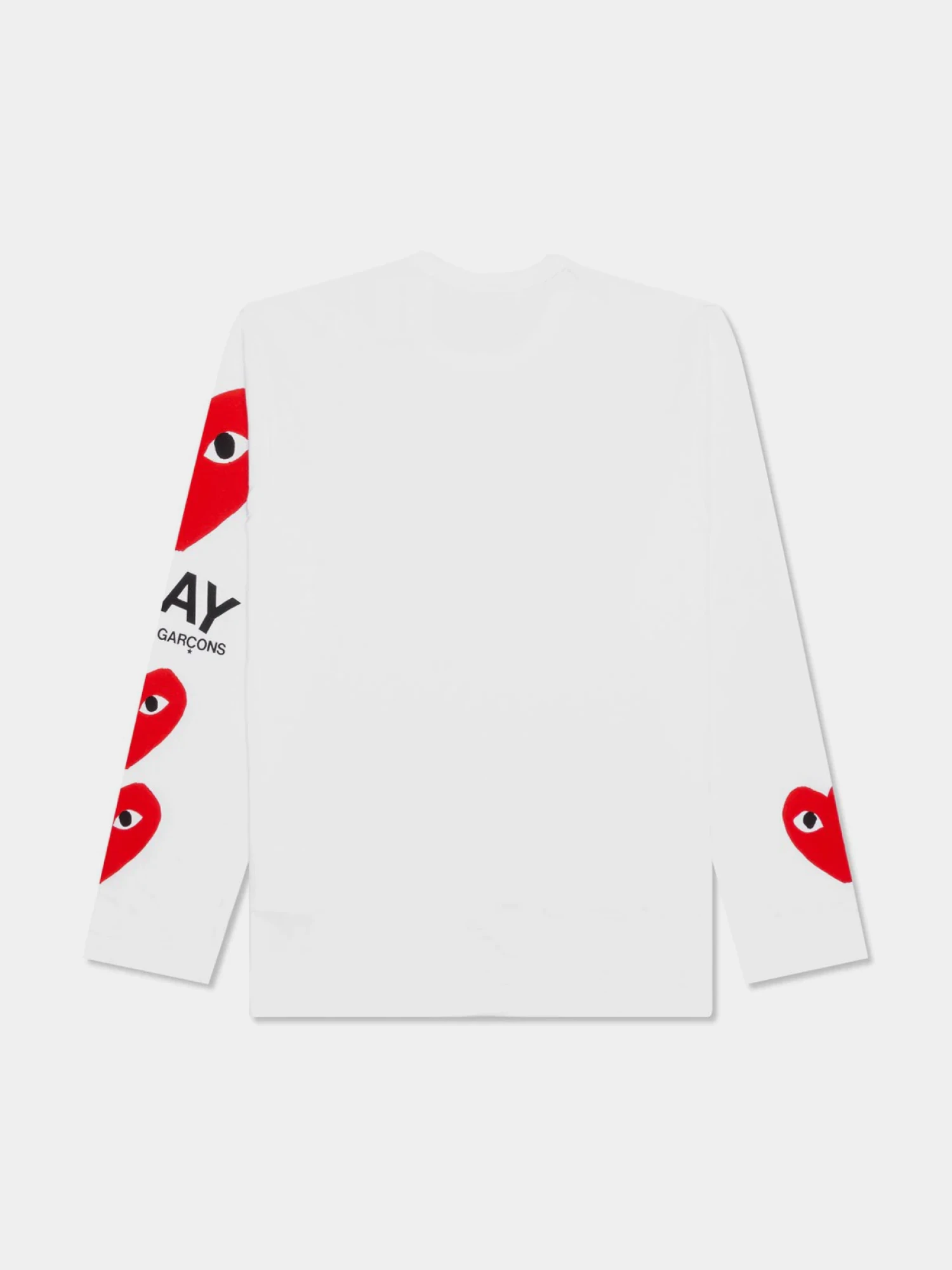 Лонгслив Comme des Garçons PLAY Play 3 Heart White