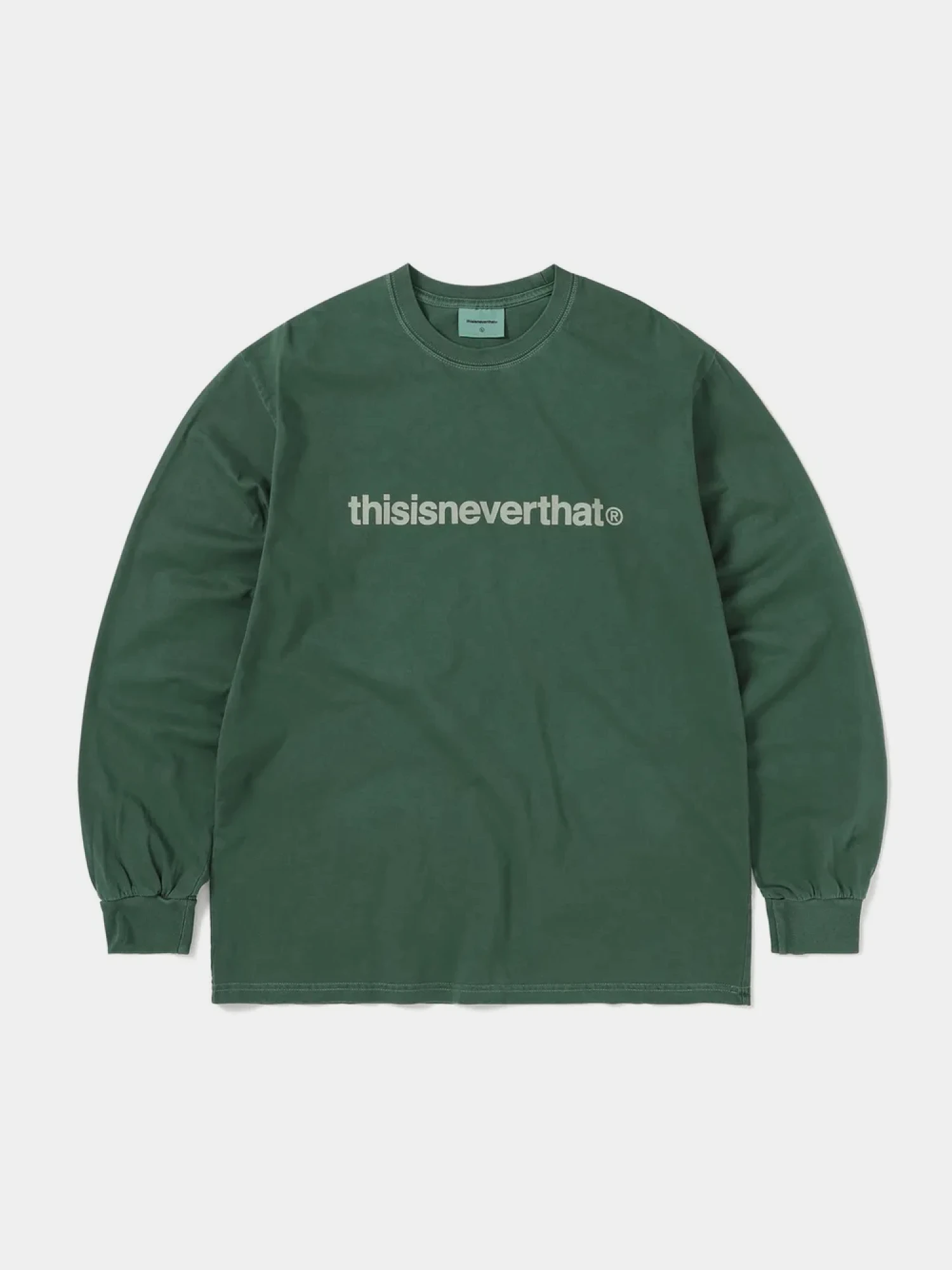 Лонгслив thisisneverthat T-Logo L/S Tee Blue Green