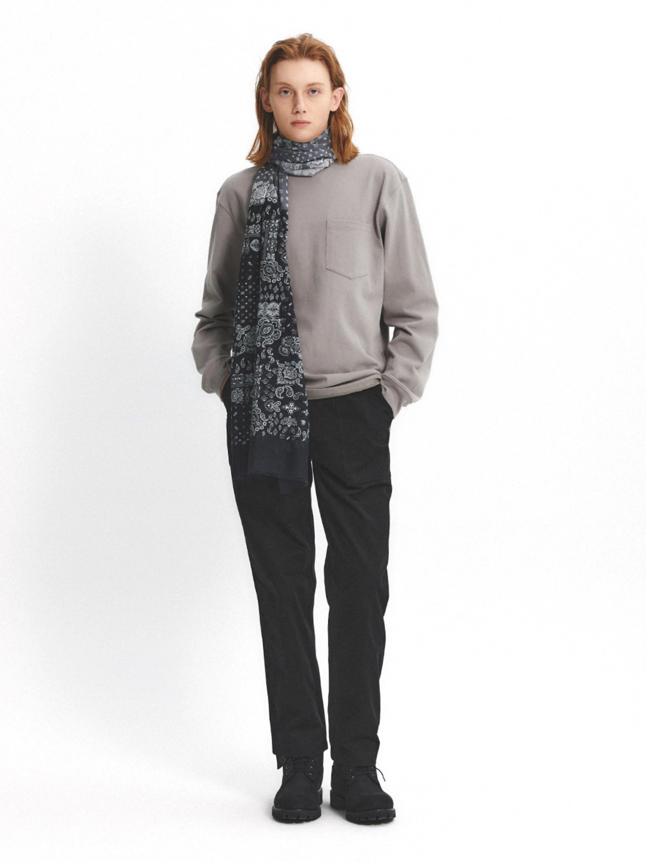 Лонгслив EASTLOGUE PERMANENT One Pocket L/S Sand Grey