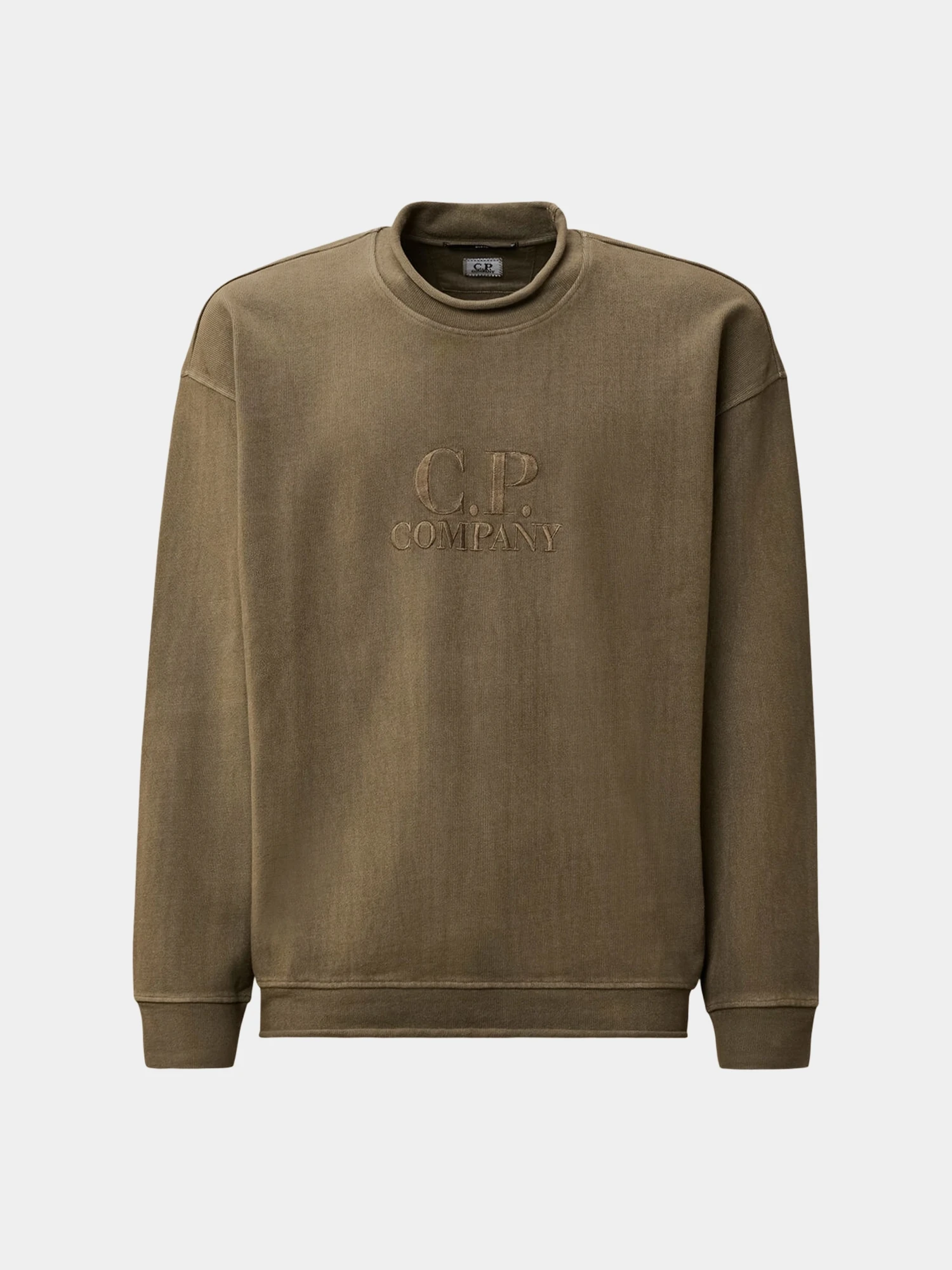 Свитшот C.P. Company Logo Embroidered Crewneck Gunmetal