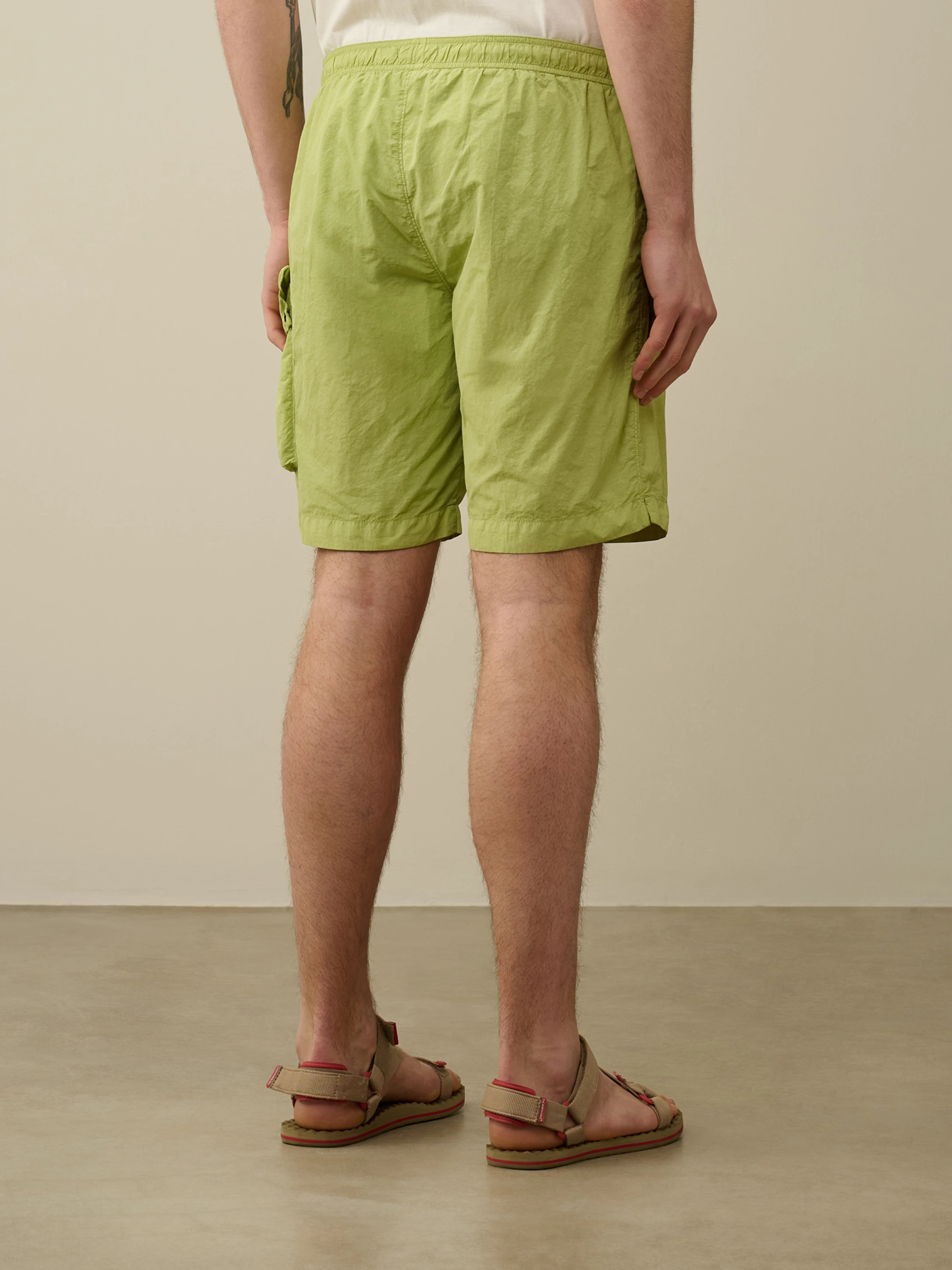 Шорты C.P. Company Flatt Nylon Cargo Swim White Pear