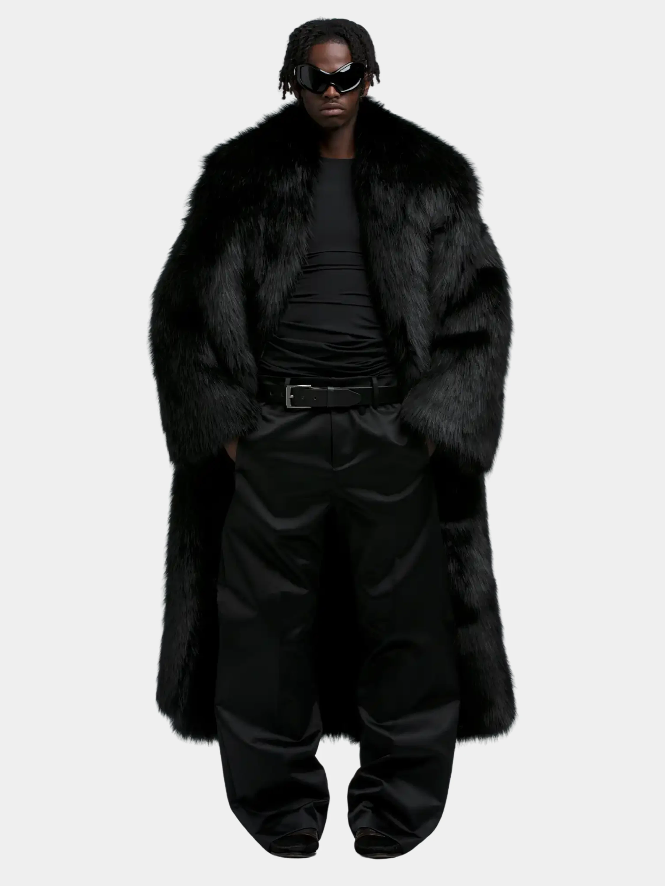 Шуба entire studios Vast Fur Coat Black