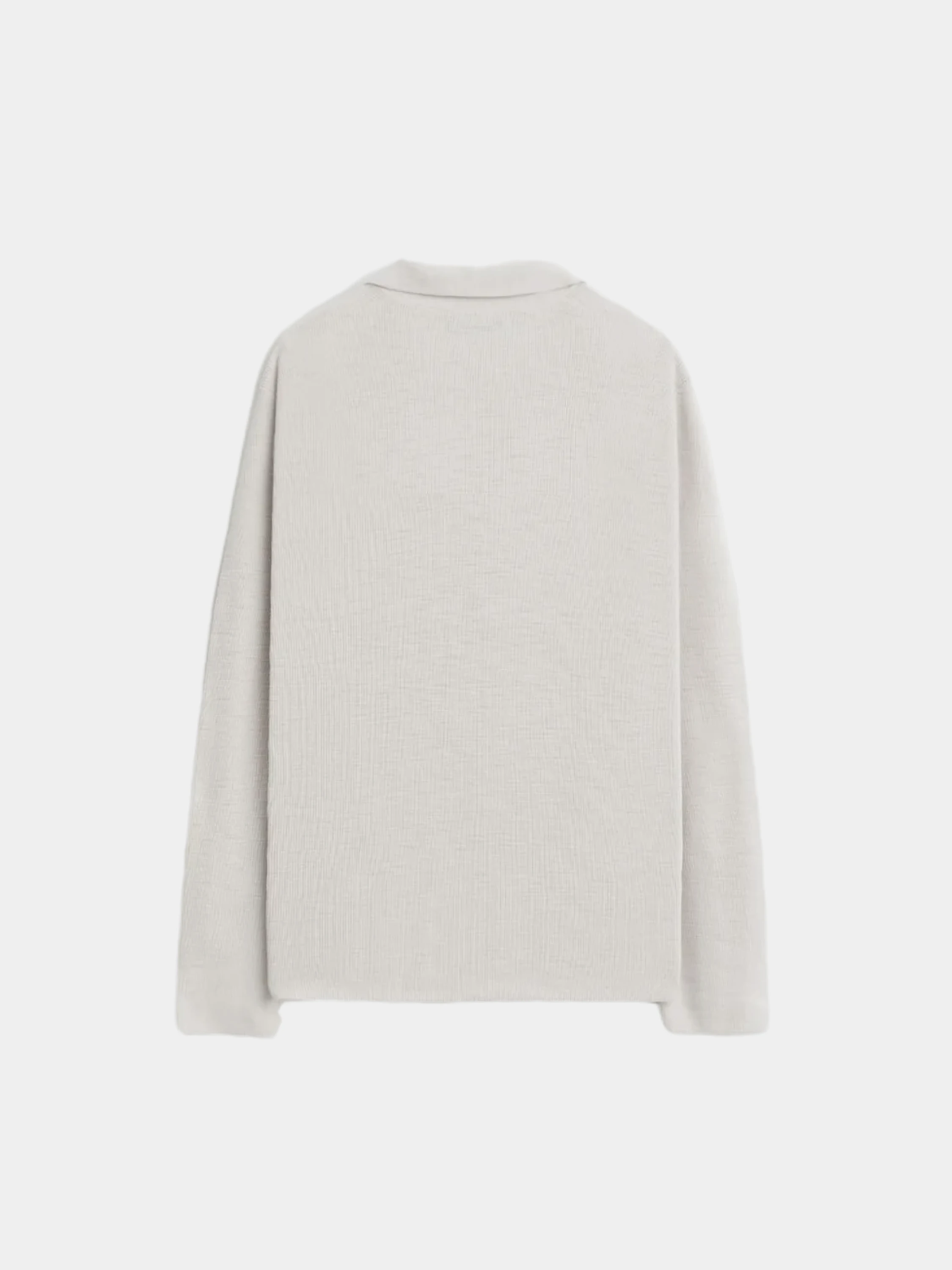 Рубашка-поло Stampd Ribbed Knit LS Polo Fog