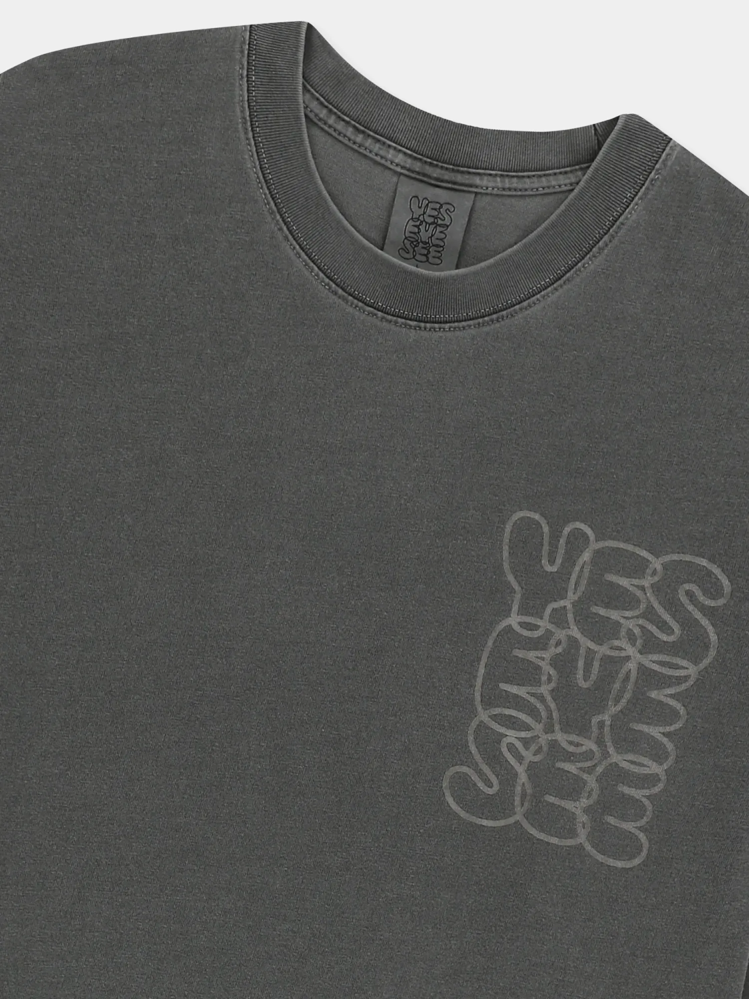 Лонгслив YESEYESEE C-Logo Pigment L/S Charcoal