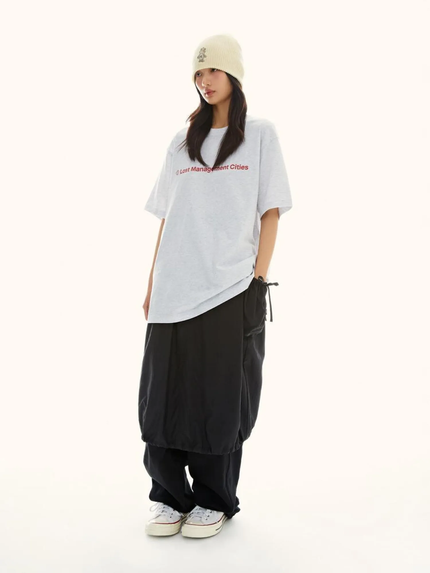 Женская юбка LMC WM Ribbon Nylon Long Skirt Black