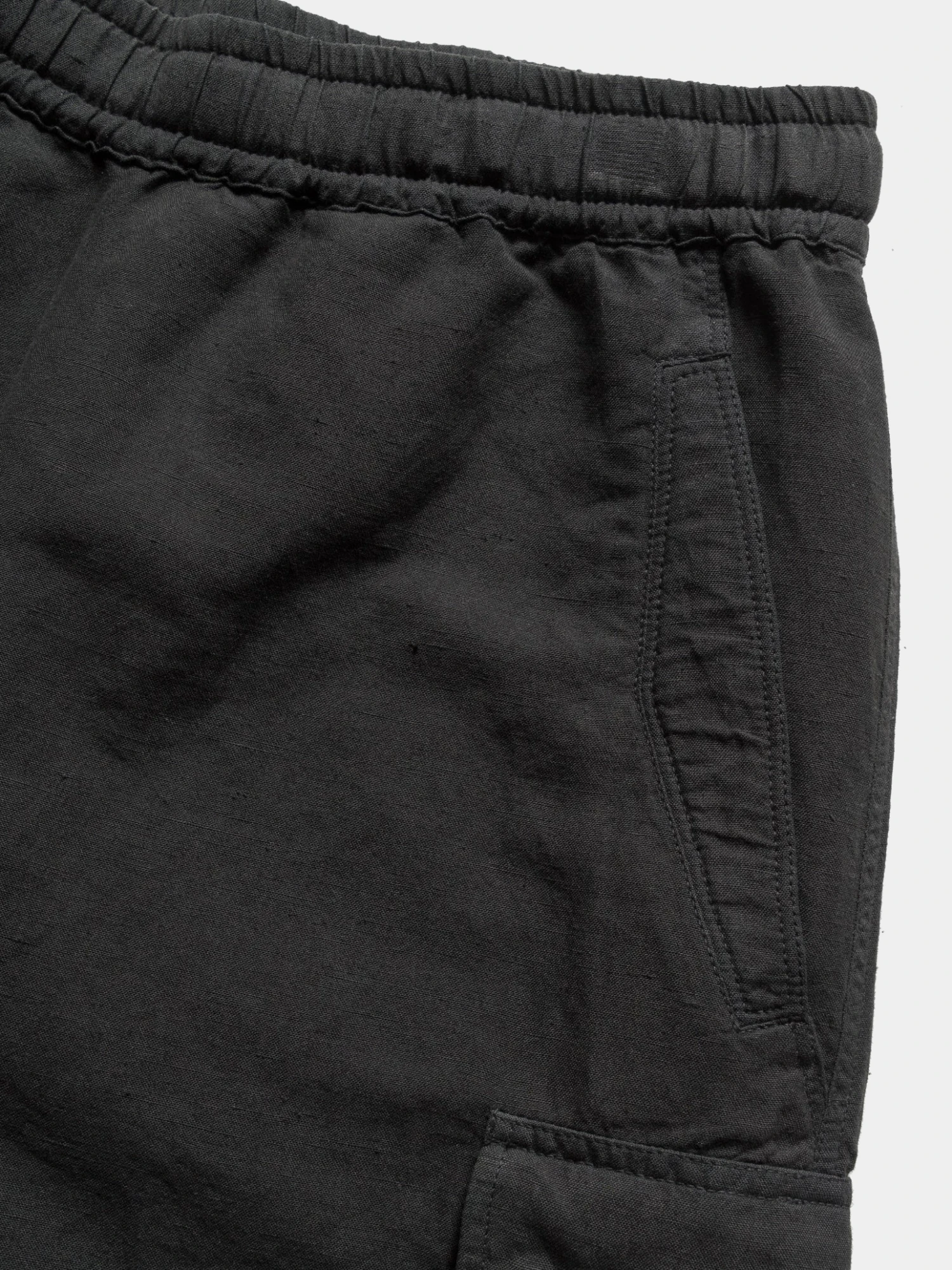 Шорты MAHARISHI 6082 Hemp Cargo Asym Track Black