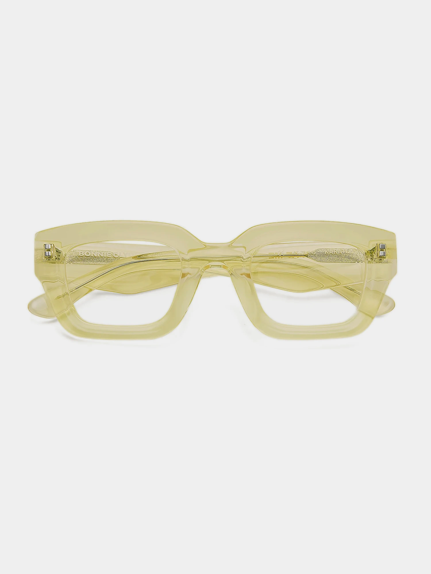 Очки Bonnie Clyde Karate Transparent Yellow and Clear Lens