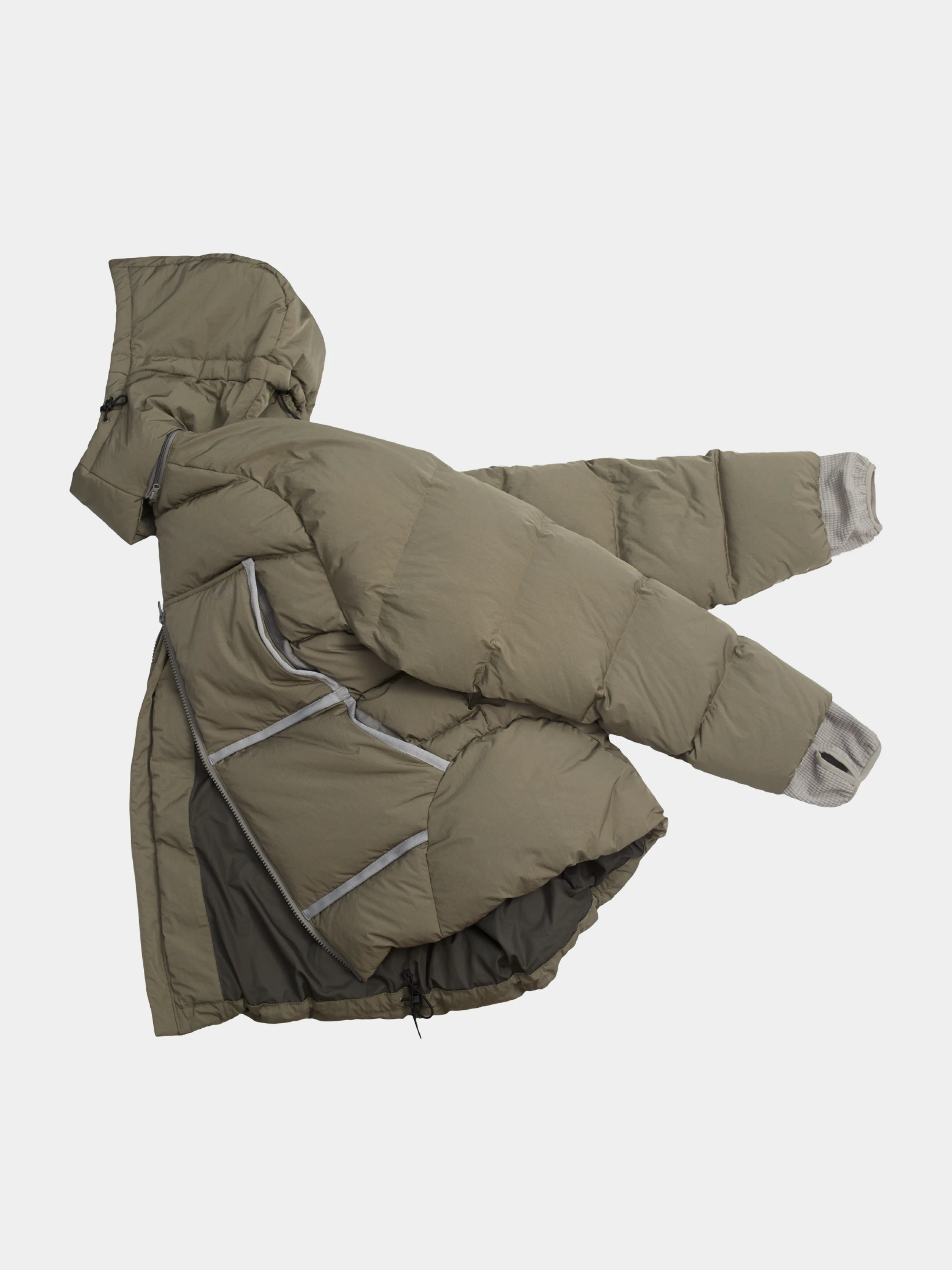 Пуховик SAN SAN GEAR Taped Puffer Brown