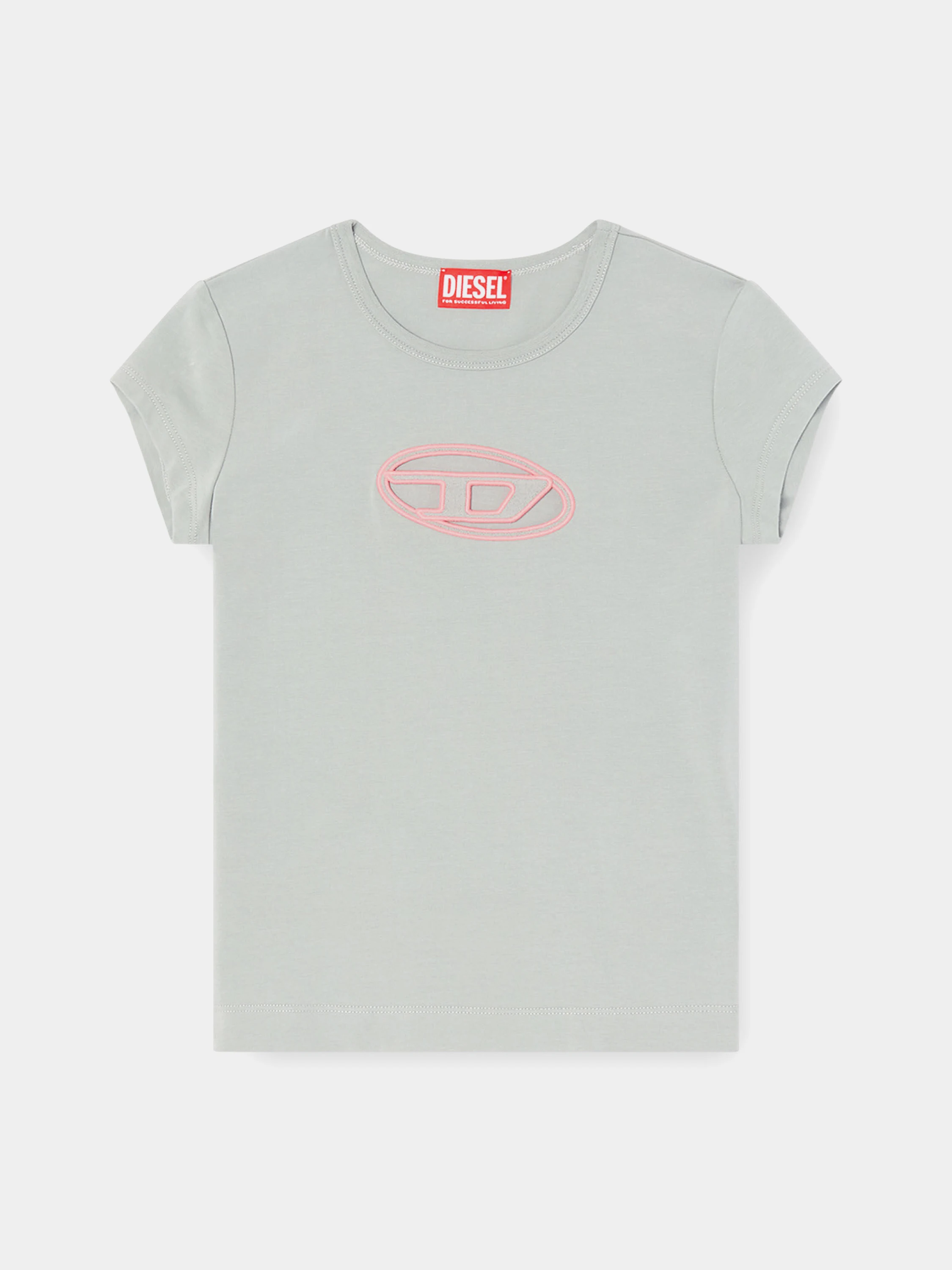 Женская футболка Diesel T-Angie Maglietta Light Grey