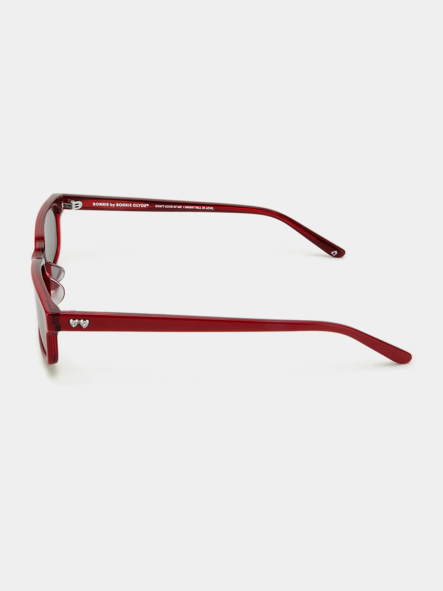 Очки Bonnie Clyde Boyfriend 2 Layered Red & Black Lens
