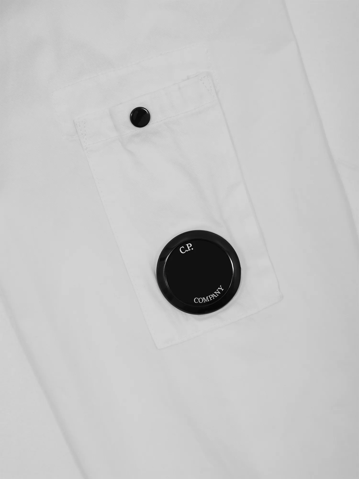 Рубашка C.P. Company Organic Gabardine Lens Gauze White
