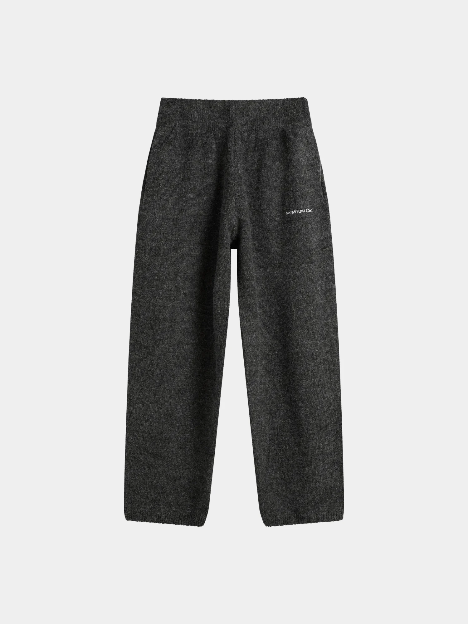 Брюки MKI MIYUKI ZOKU Mohair Blend Knit Wide Charcoal