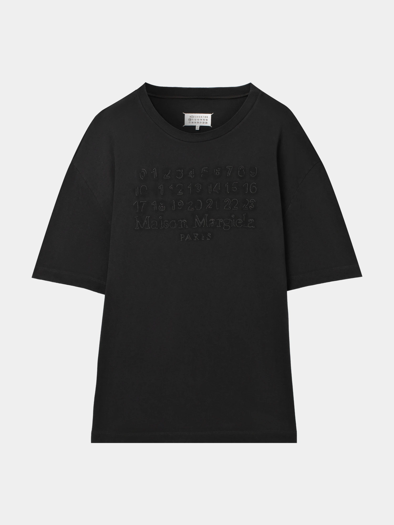 Футболка Maison Margiela Embroidered Logo Charcoal